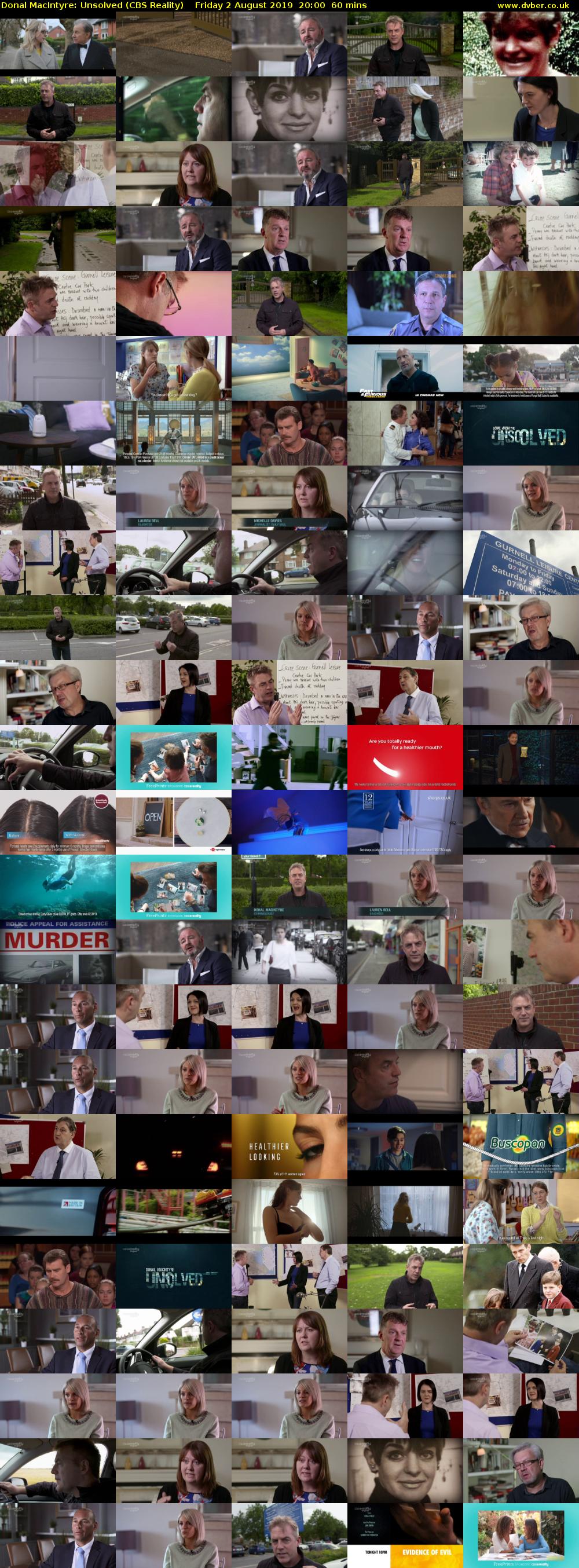 Donal MacIntyre: Unsolved (CBS Reality) Friday 2 August 2019 20:00 - 21:00