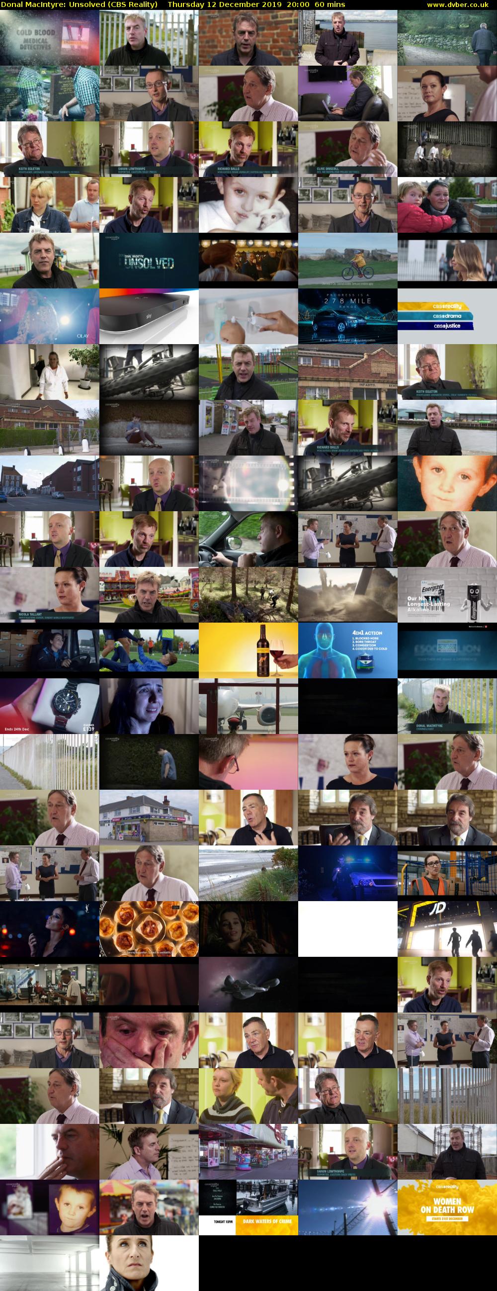 Donal MacIntyre: Unsolved (CBS Reality) Thursday 12 December 2019 20:00 - 21:00