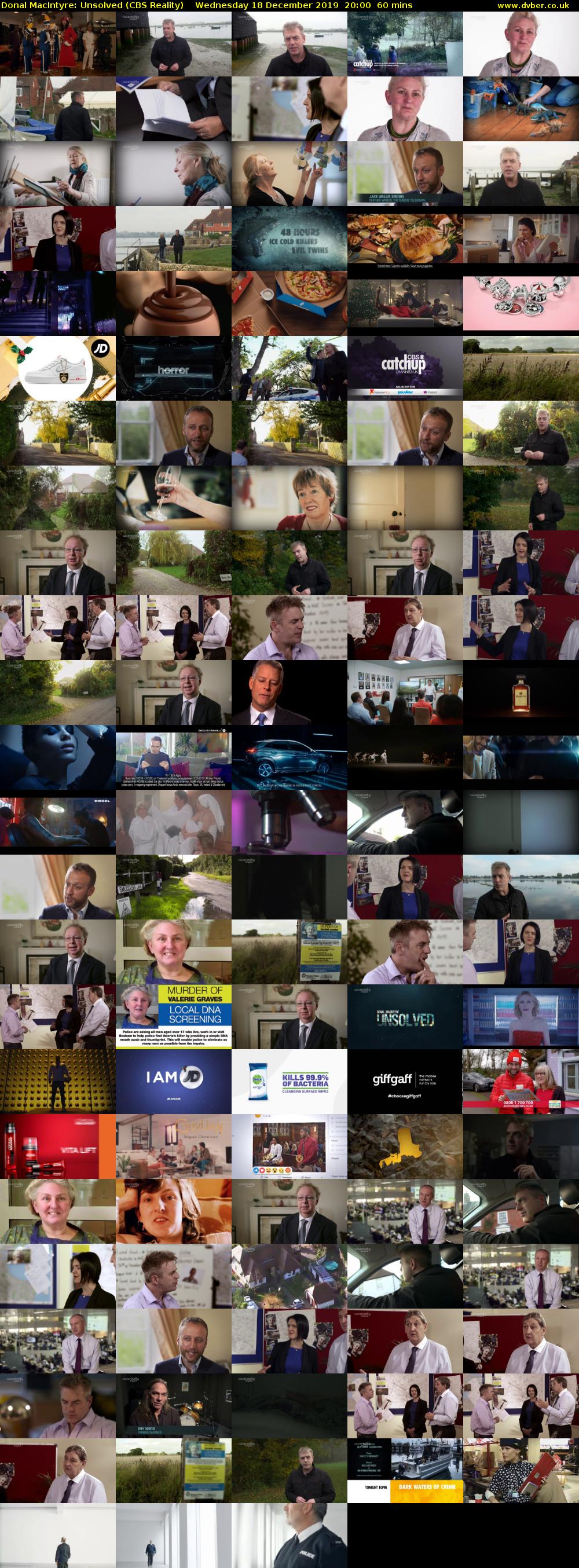 Donal MacIntyre: Unsolved (CBS Reality) Wednesday 18 December 2019 20:00 - 21:00