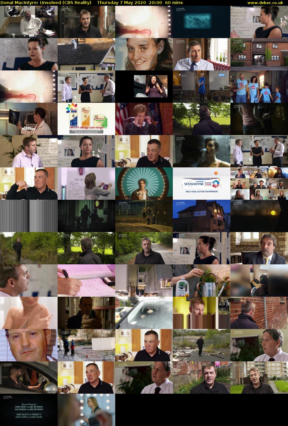 Donal MacIntyre: Unsolved (CBS Reality) Thursday 7 May 2020 20:00 - 21:00