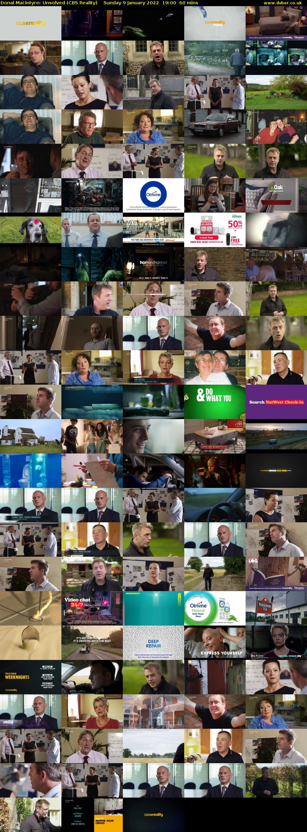 Donal MacIntyre: Unsolved (CBS Reality) Sunday 9 January 2022 19:00 - 20:00