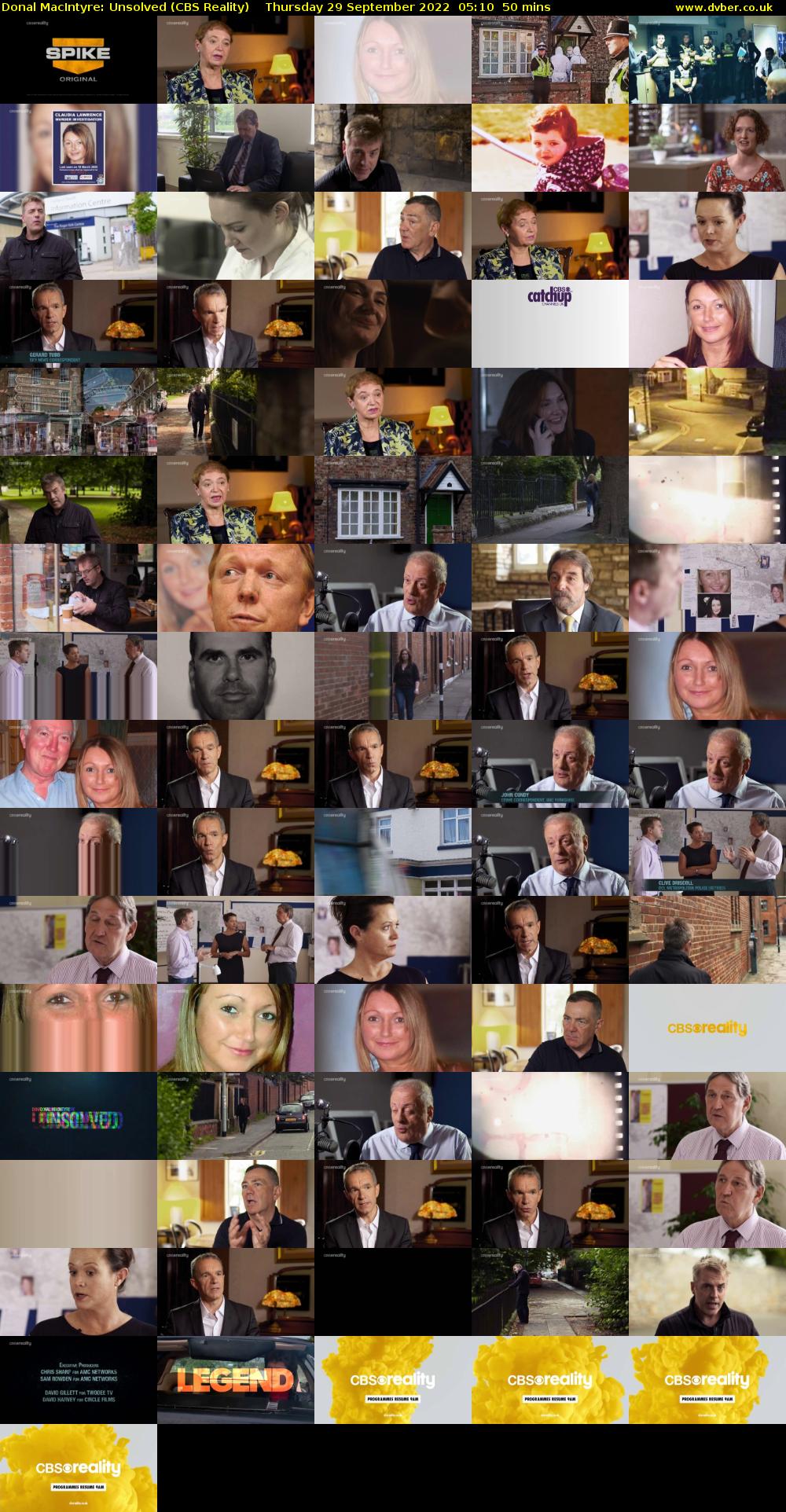 Donal MacIntyre: Unsolved (CBS Reality) Thursday 29 September 2022 05:10 - 06:00