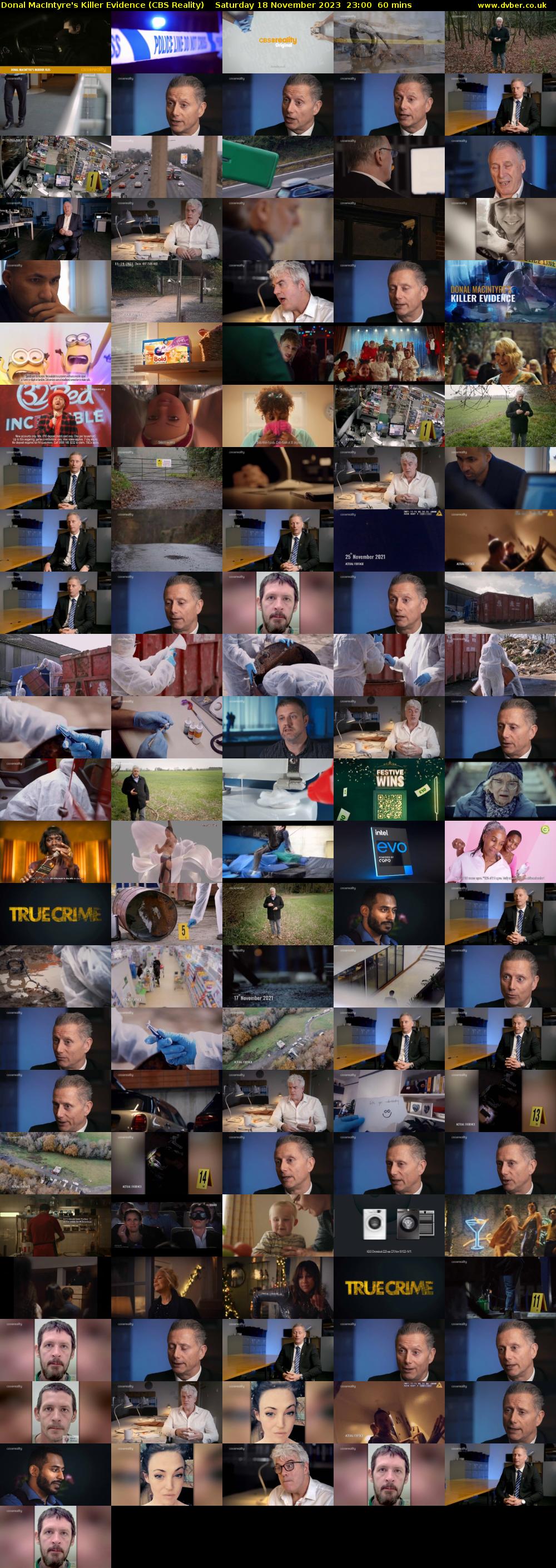 Donal MacIntyre's Killer Evidence (CBS Reality) Saturday 18 November 2023 23:00 - 00:00