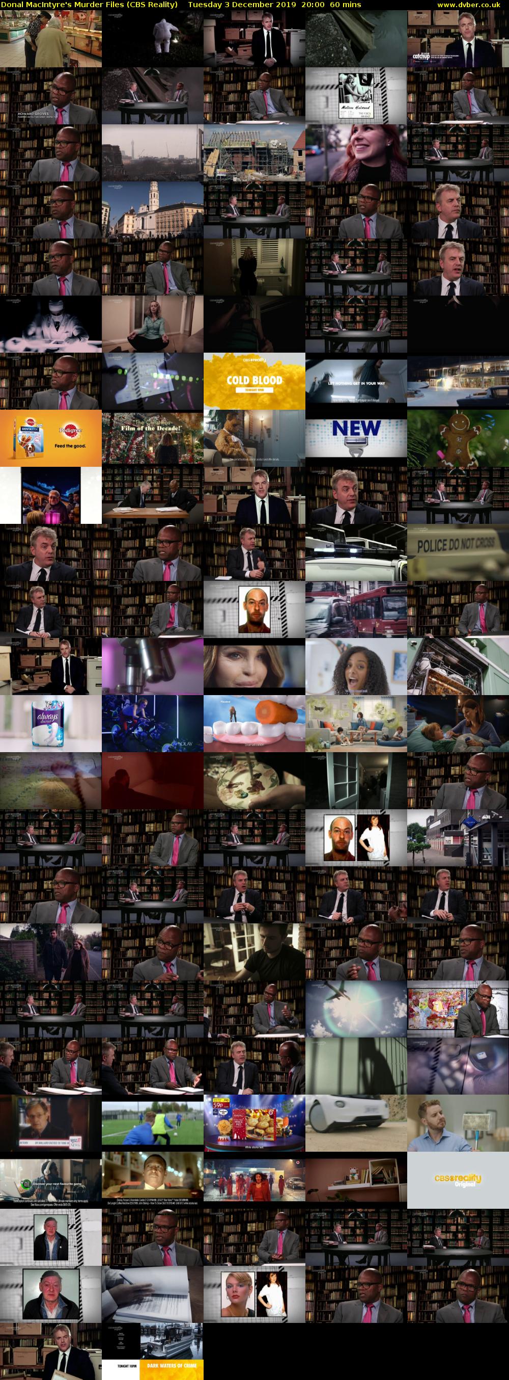 Donal MacIntyre's Murder Files (CBS Reality) Tuesday 3 December 2019 20:00 - 21:00