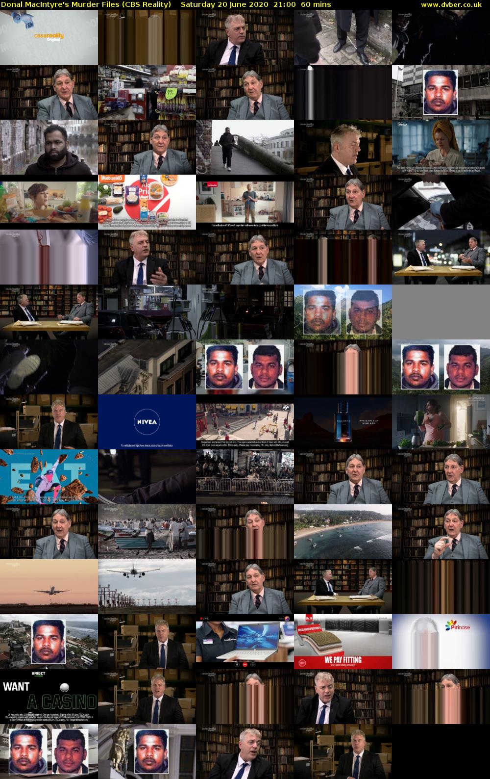 Donal MacIntyre's Murder Files (CBS Reality) Saturday 20 June 2020 21:00 - 22:00