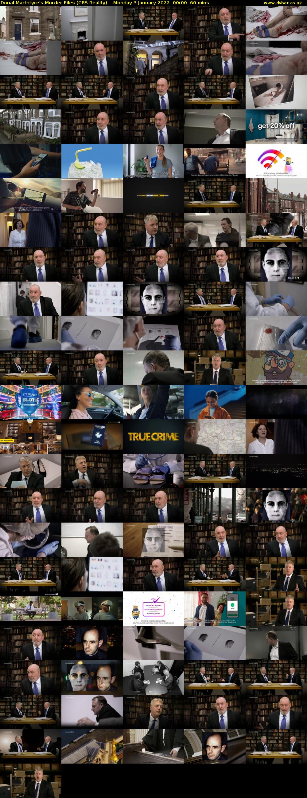 Donal MacIntyre's Murder Files (CBS Reality) Monday 3 January 2022 00:00 - 01:00