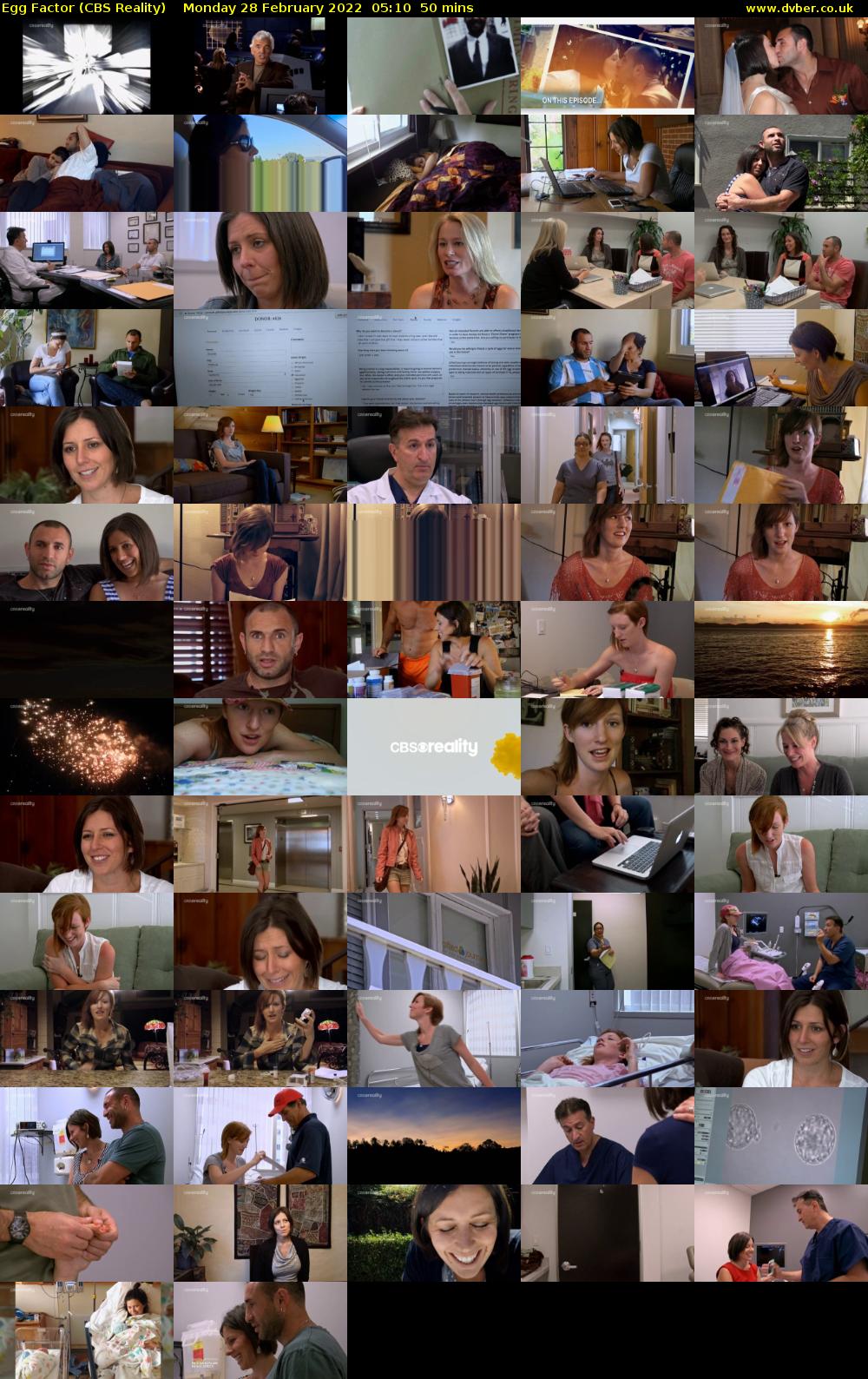 Egg Factor (CBS Reality) Monday 28 February 2022 05:10 - 06:00