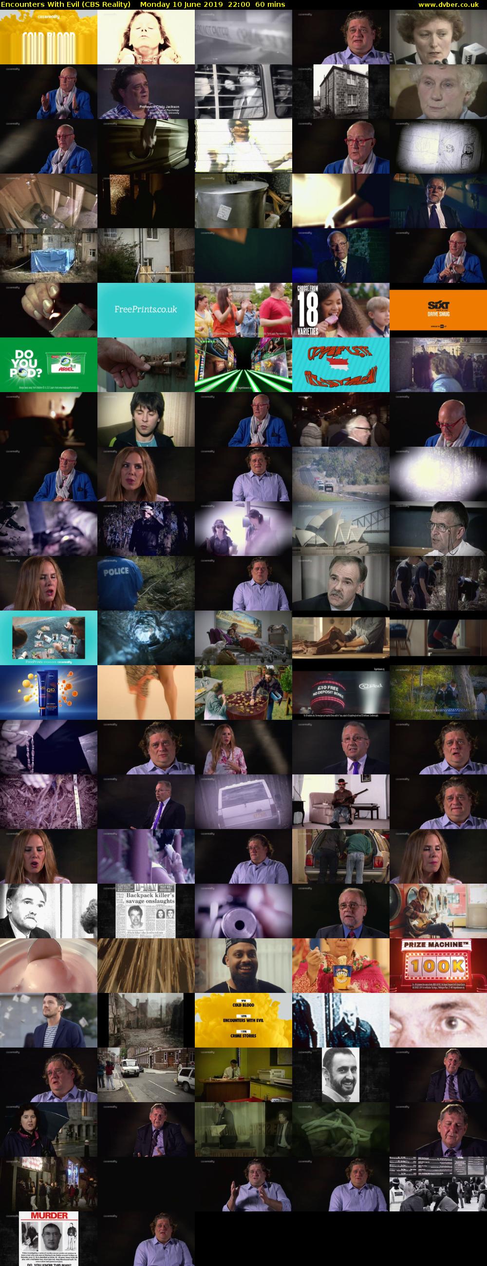 Encounters With Evil (CBS Reality) Monday 10 June 2019 22:00 - 23:00