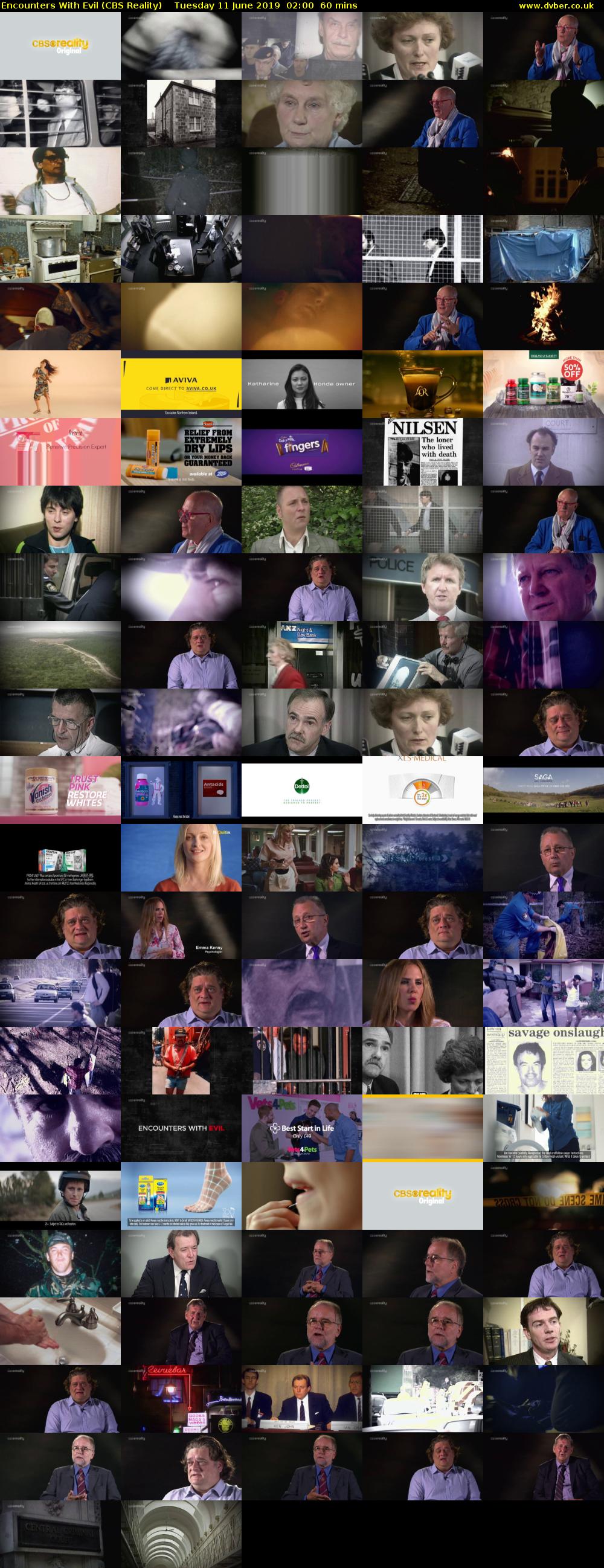 Encounters With Evil (CBS Reality) Tuesday 11 June 2019 02:00 - 03:00