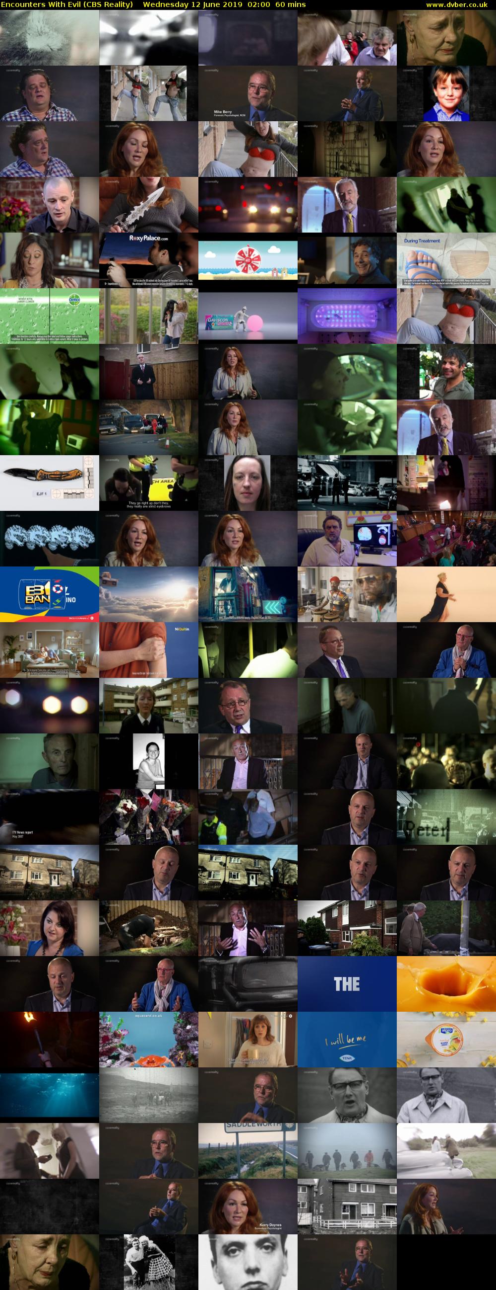 Encounters With Evil (CBS Reality) Wednesday 12 June 2019 02:00 - 03:00