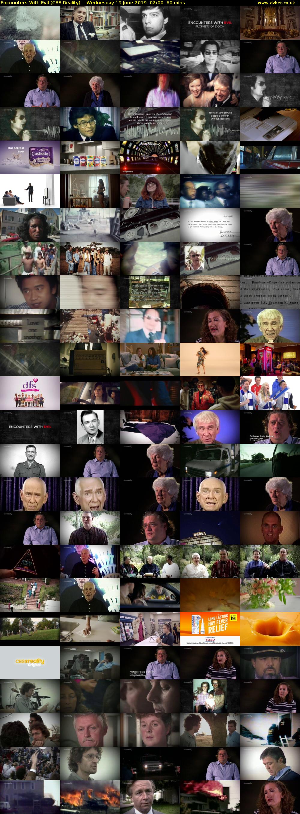 Encounters With Evil (CBS Reality) Wednesday 19 June 2019 02:00 - 03:00
