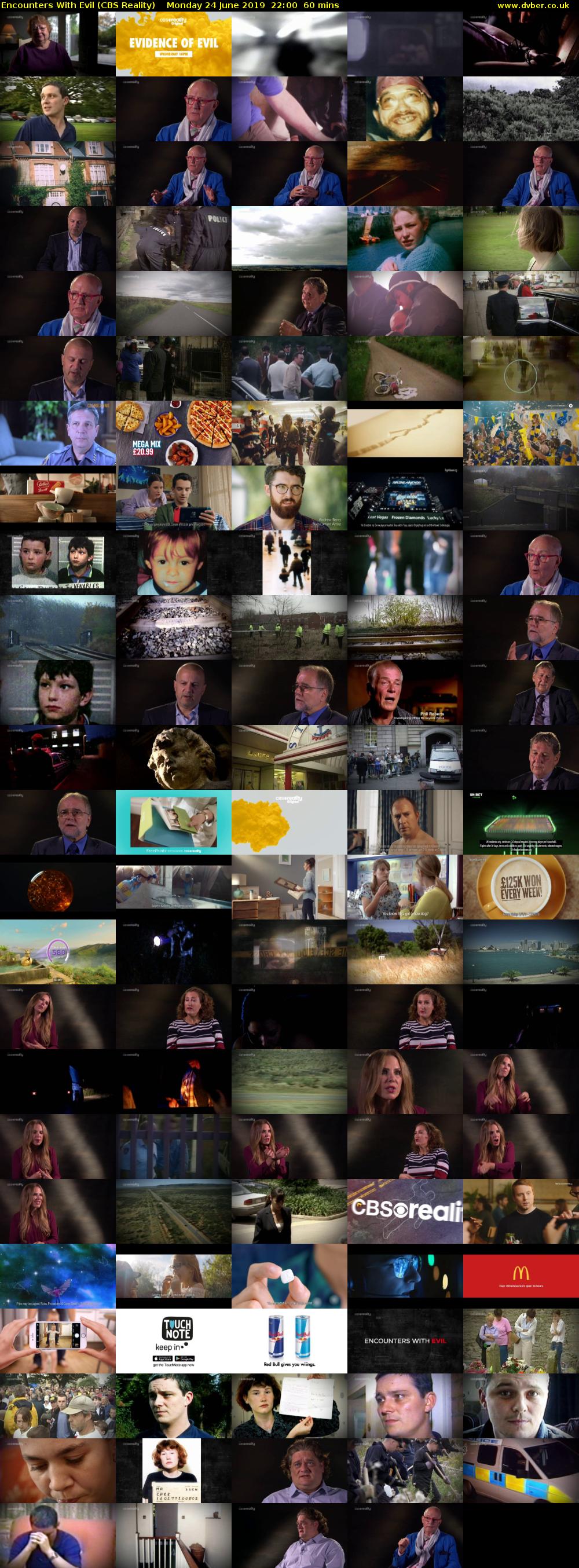 Encounters With Evil (CBS Reality) Monday 24 June 2019 22:00 - 23:00