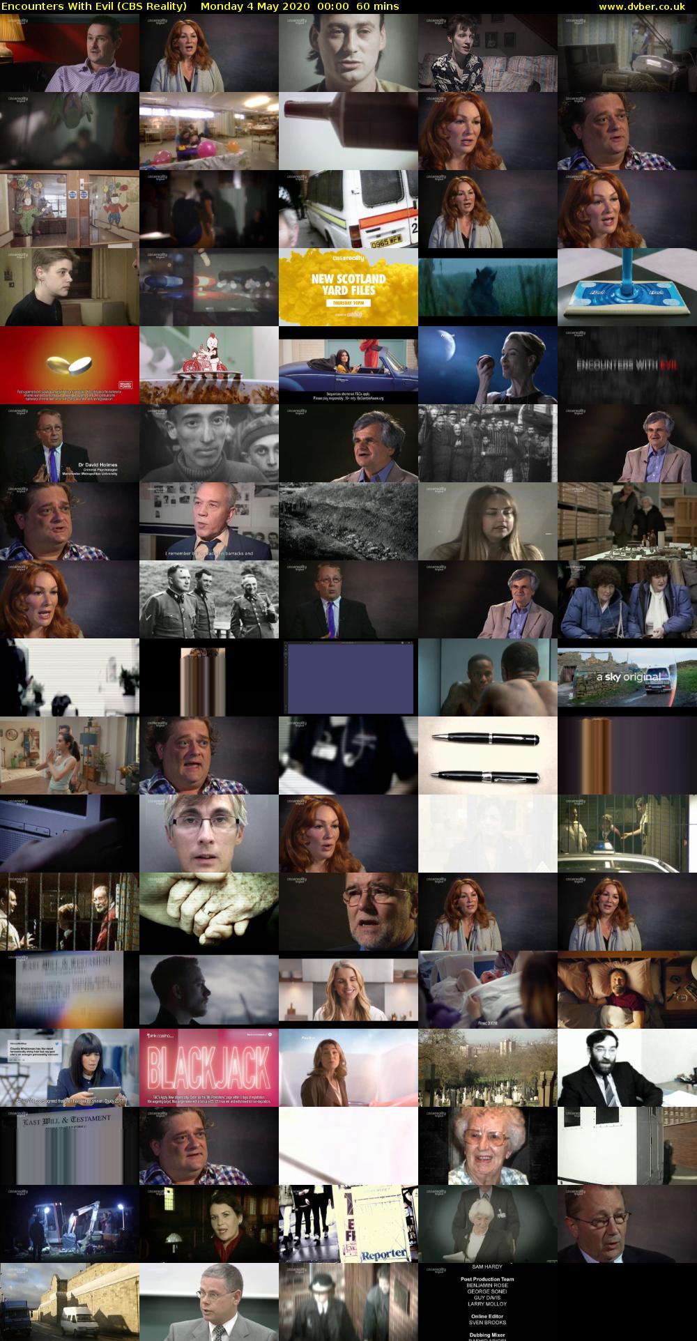 Encounters With Evil (CBS Reality) Monday 4 May 2020 00:00 - 01:00