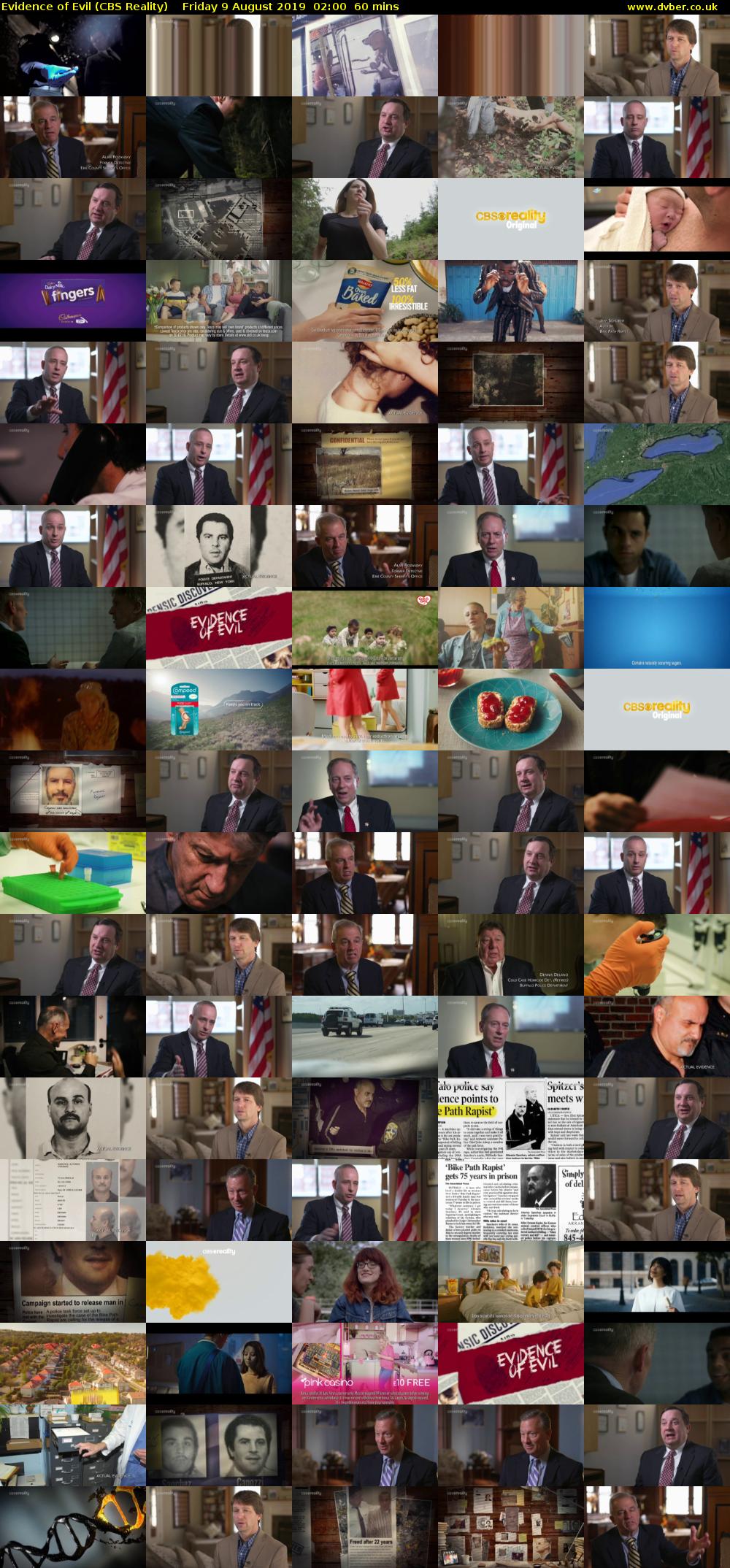 Evidence of Evil (CBS Reality) Friday 9 August 2019 02:00 - 03:00