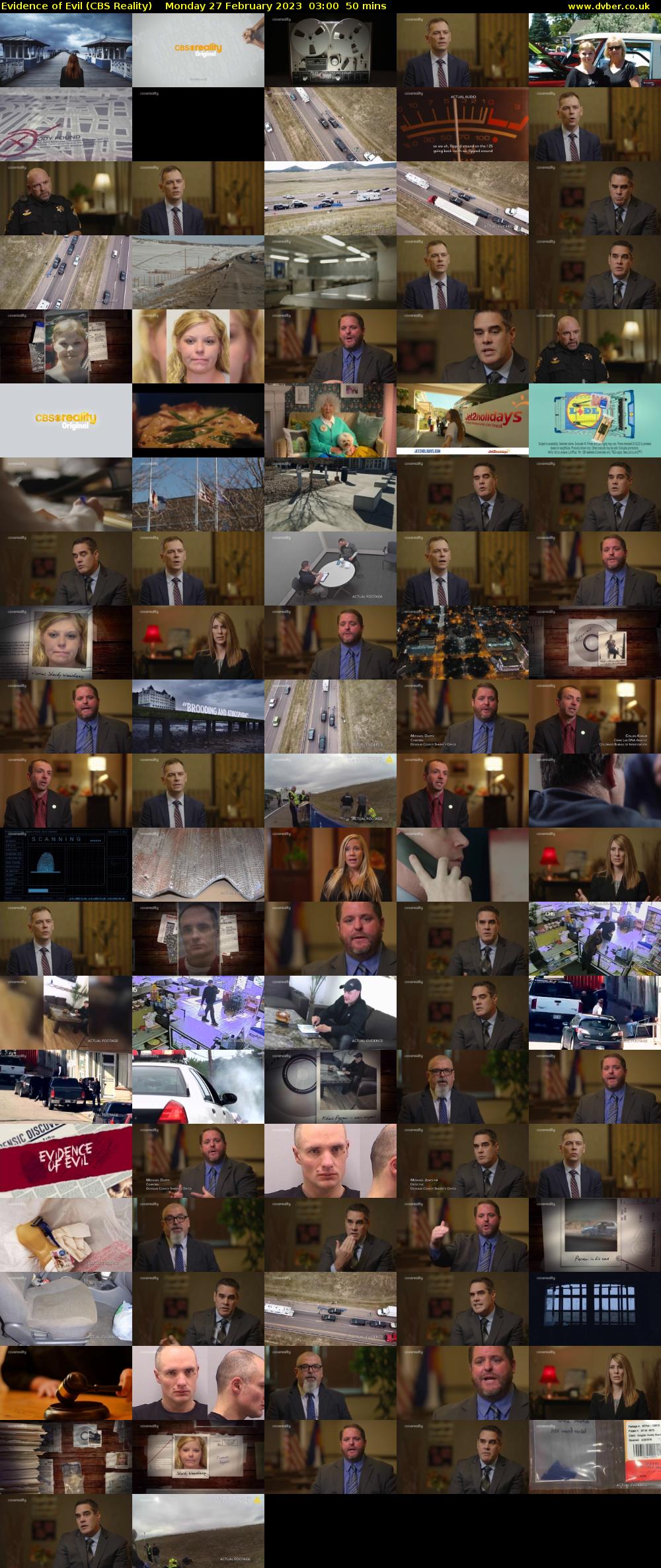 Evidence of Evil (CBS Reality) Monday 27 February 2023 03:00 - 03:50