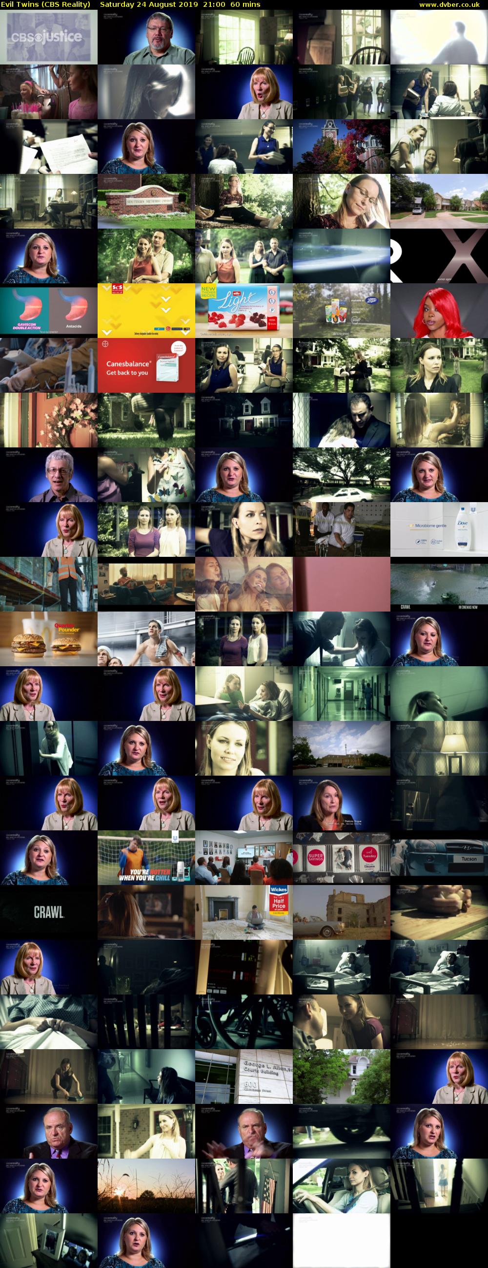 Evil Twins (CBS Reality) Saturday 24 August 2019 21:00 - 22:00