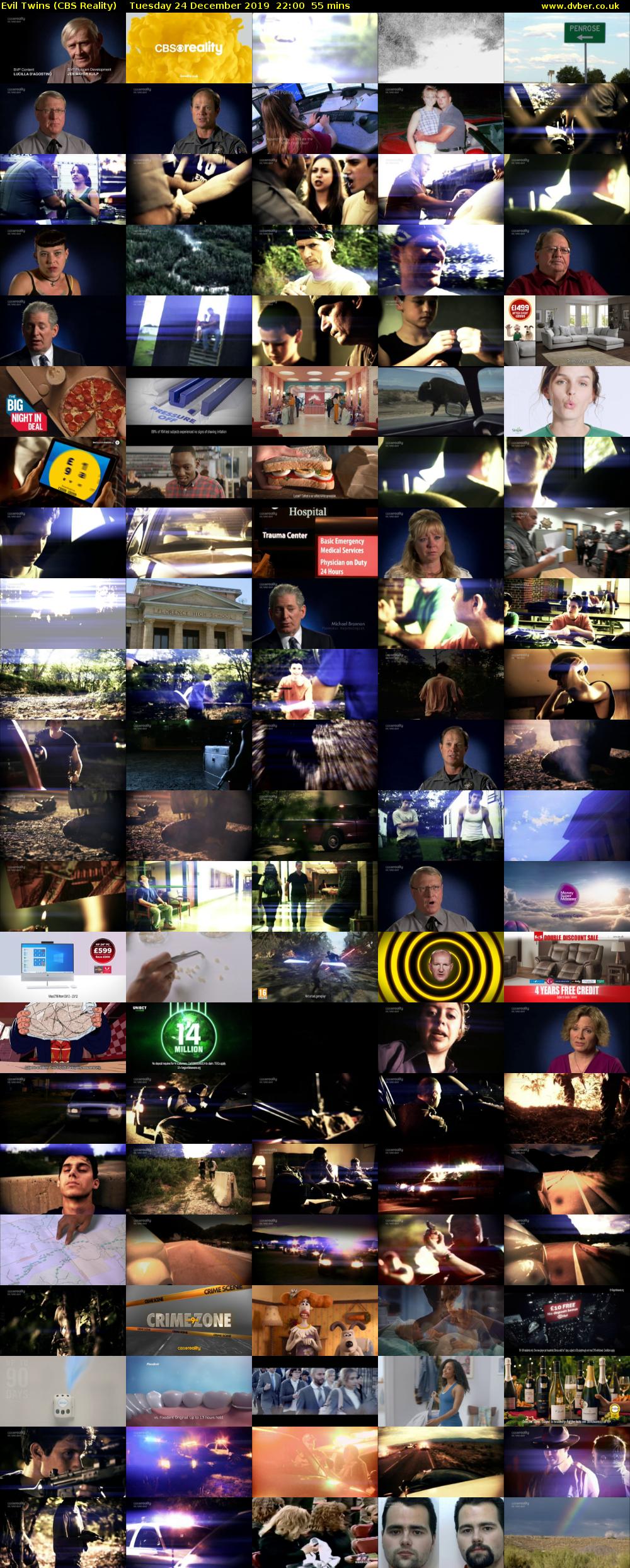 Evil Twins (CBS Reality) Tuesday 24 December 2019 22:00 - 22:55