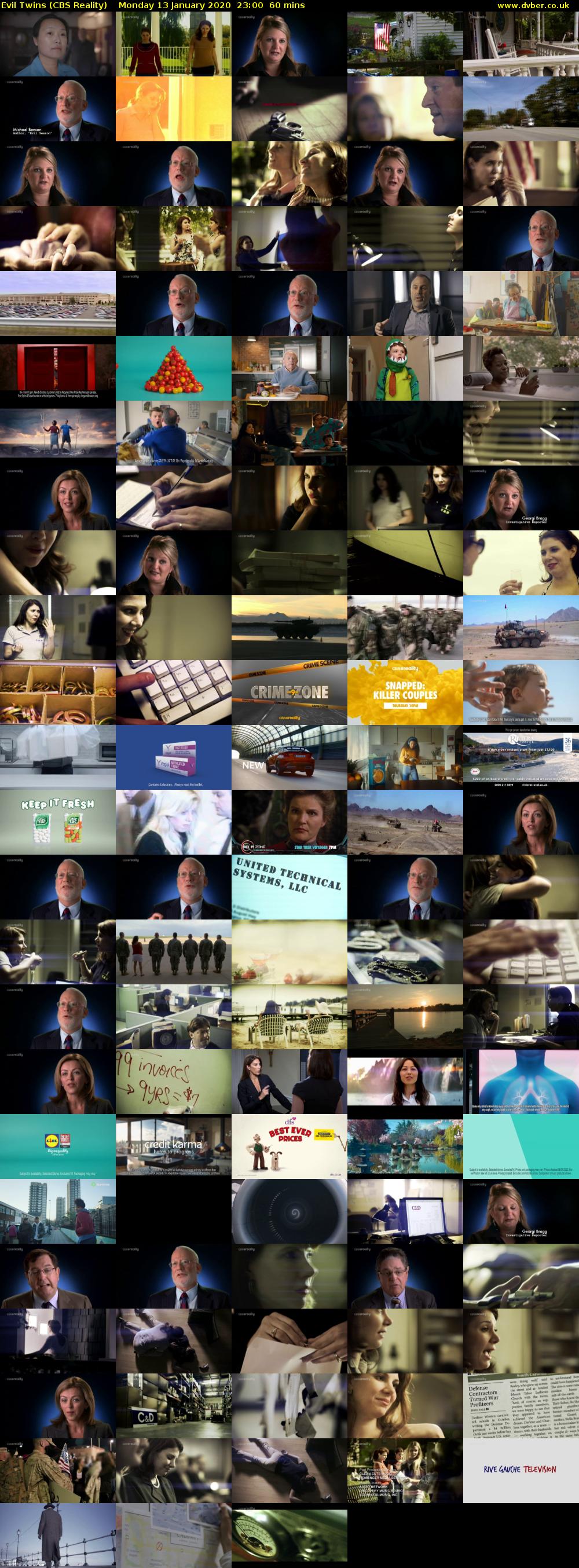 Evil Twins (CBS Reality) Monday 13 January 2020 23:00 - 00:00