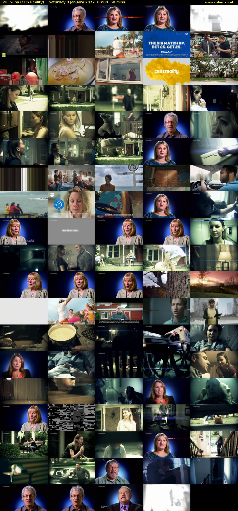 Evil Twins (CBS Reality) Saturday 8 January 2022 00:00 - 01:00