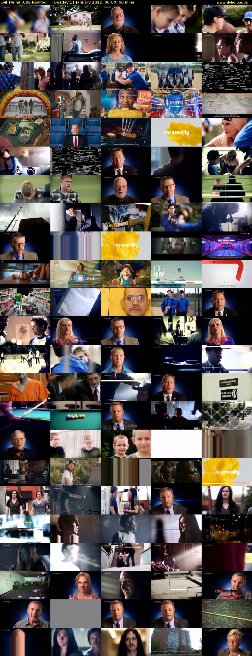 Evil Twins (CBS Reality) Tuesday 11 January 2022 00:00 - 01:00