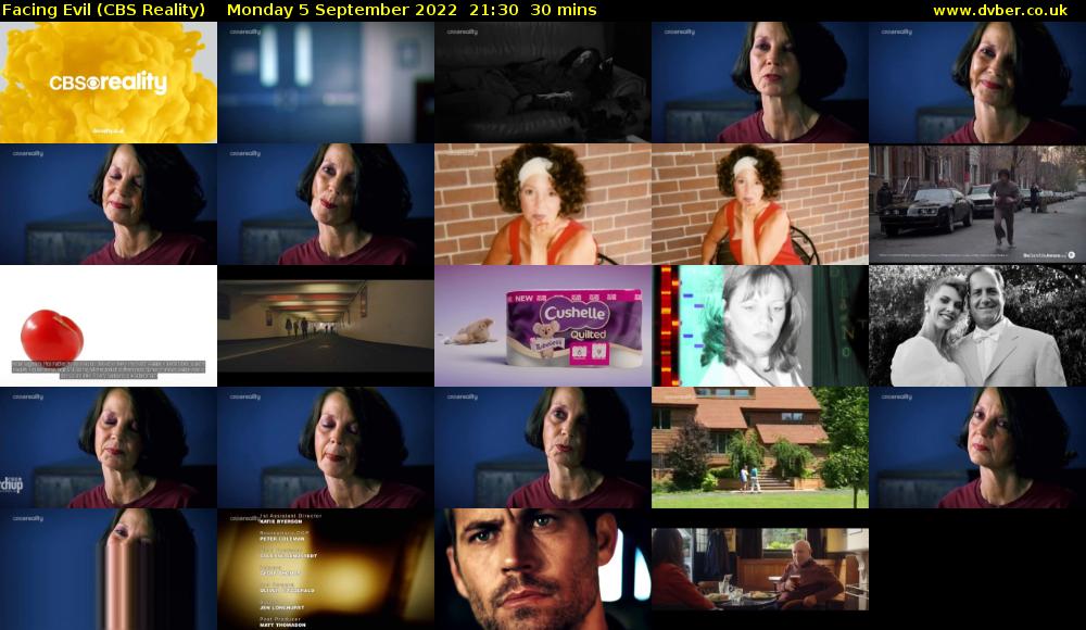 Facing Evil (CBS Reality) Monday 5 September 2022 21:30 - 22:00