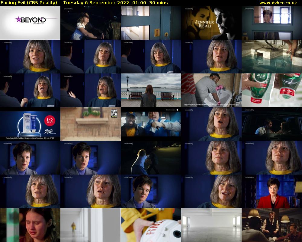 Facing Evil (CBS Reality) Tuesday 6 September 2022 01:00 - 01:30
