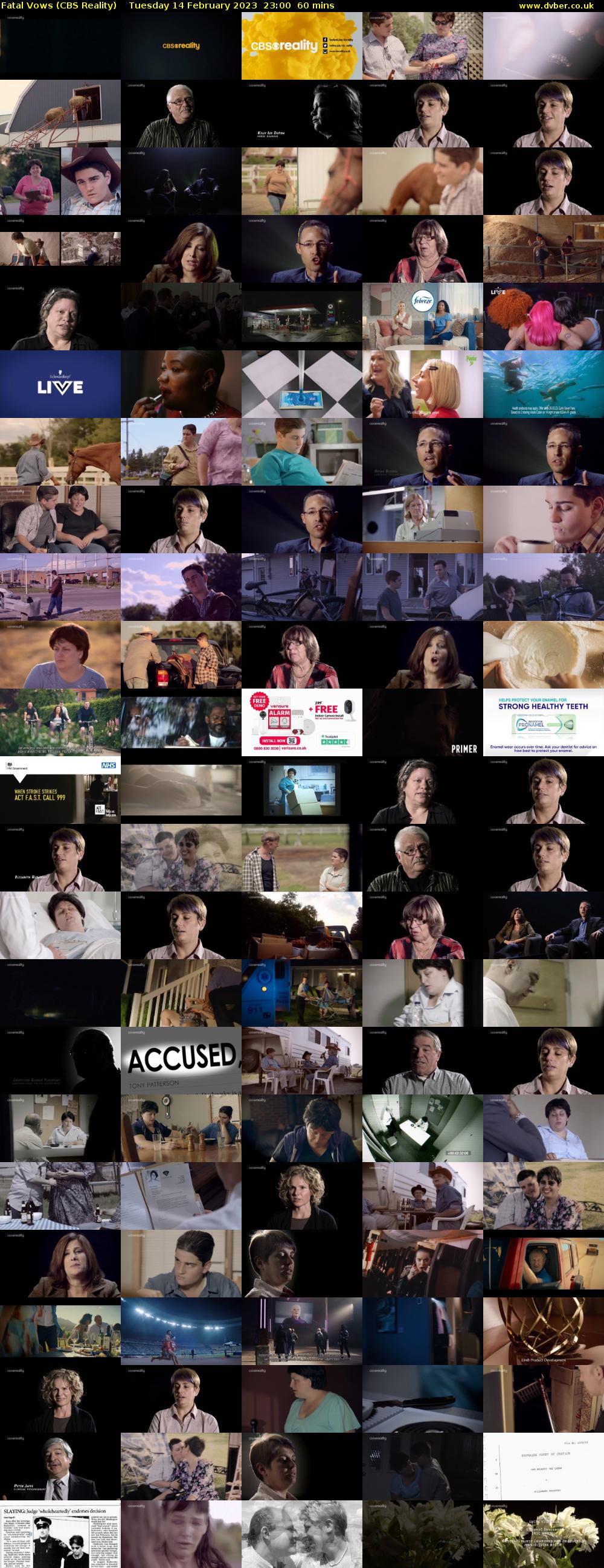 Fatal Vows (CBS Reality) Tuesday 14 February 2023 23:00 - 00:00