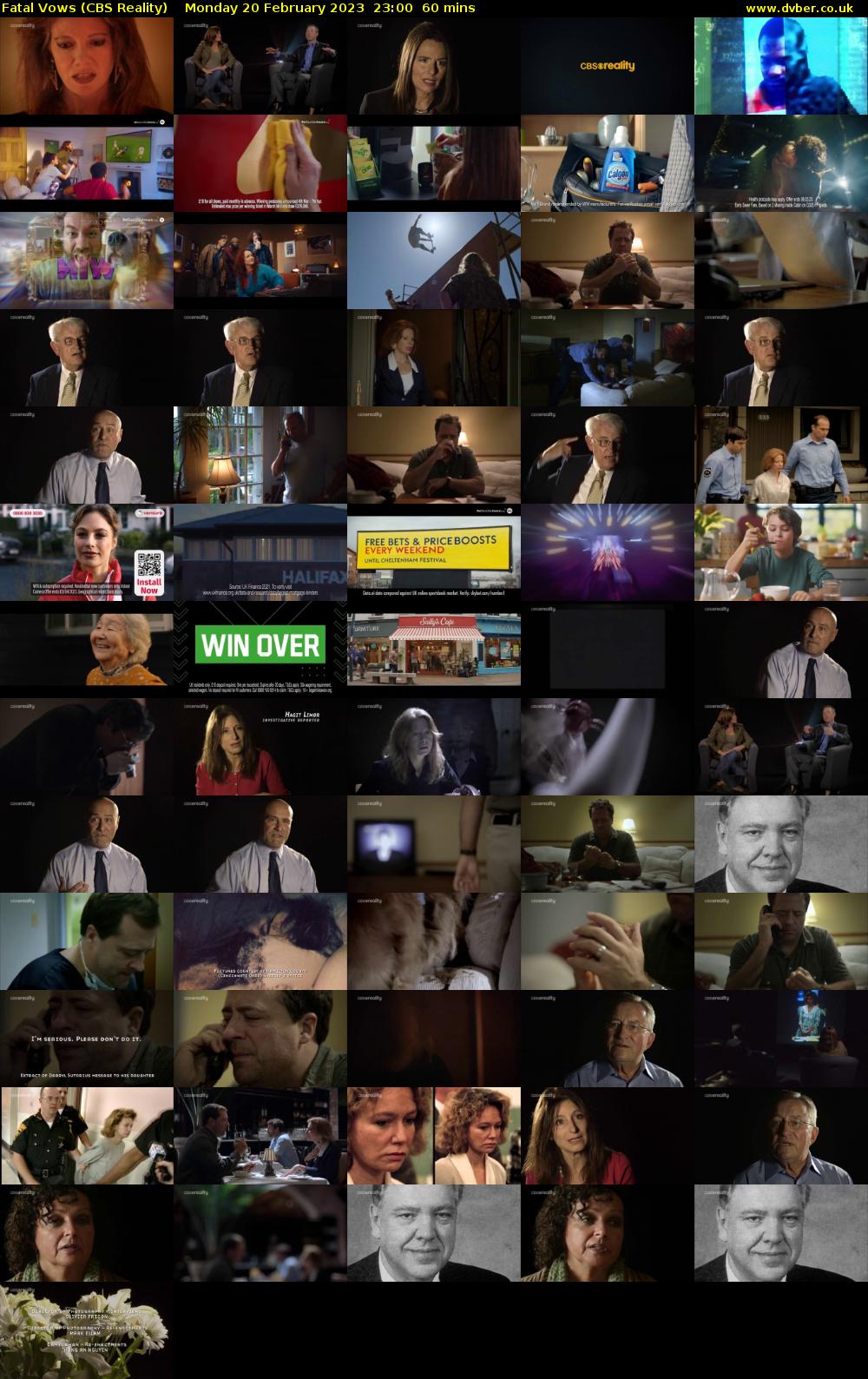 Fatal Vows (CBS Reality) Monday 20 February 2023 23:00 - 00:00