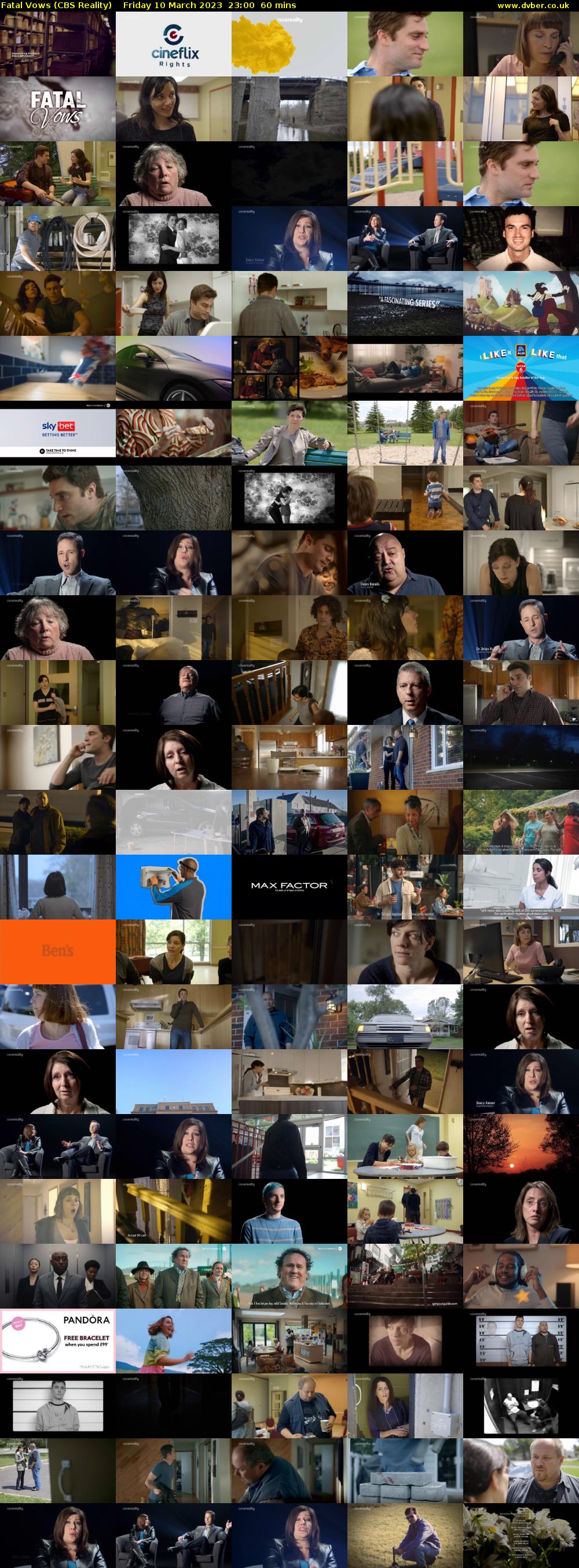 Fatal Vows (CBS Reality) Friday 10 March 2023 23:00 - 00:00