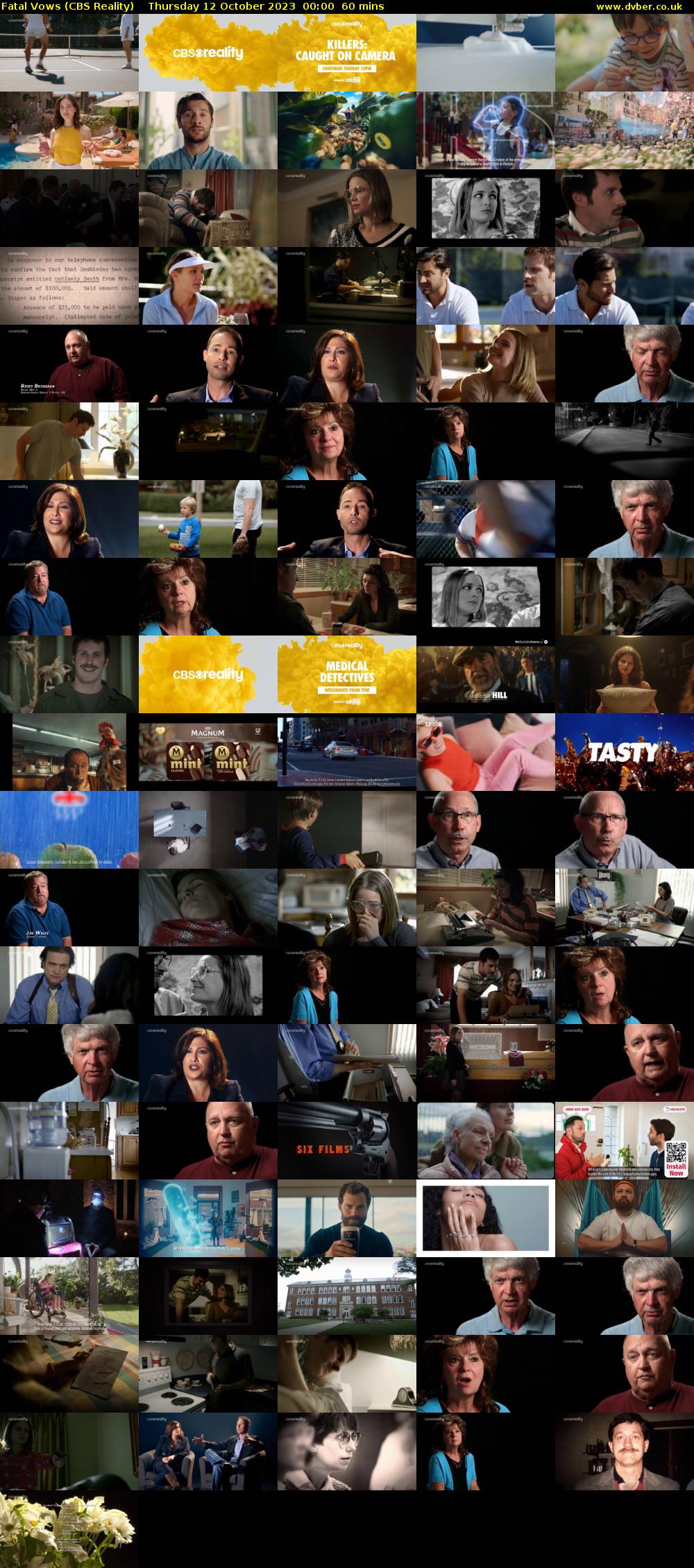 Fatal Vows (CBS Reality) Thursday 12 October 2023 00:00 - 01:00