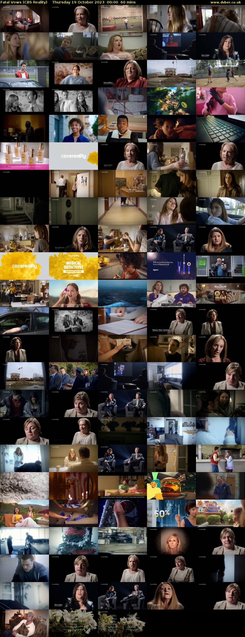 Fatal Vows (CBS Reality) Thursday 19 October 2023 00:00 - 01:00