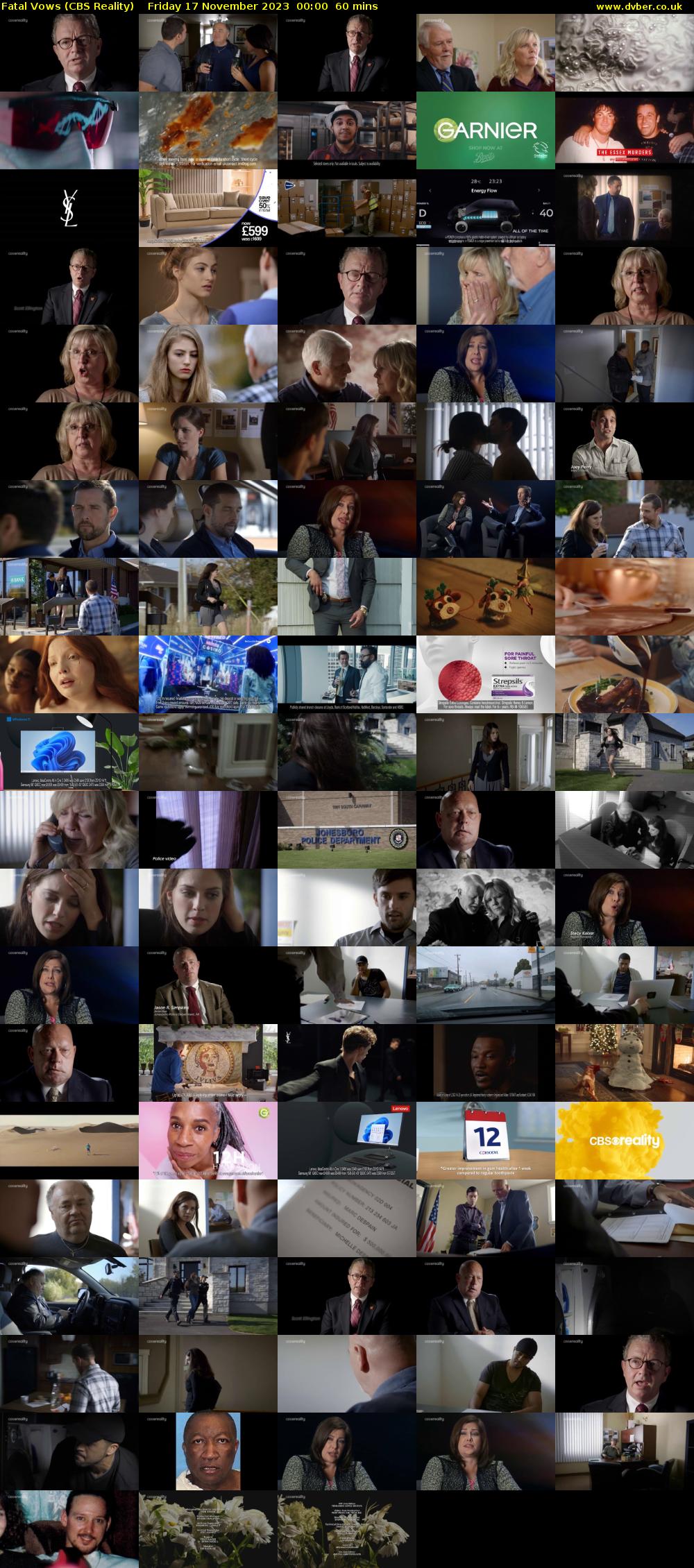 Fatal Vows (CBS Reality) Friday 17 November 2023 00:00 - 01:00