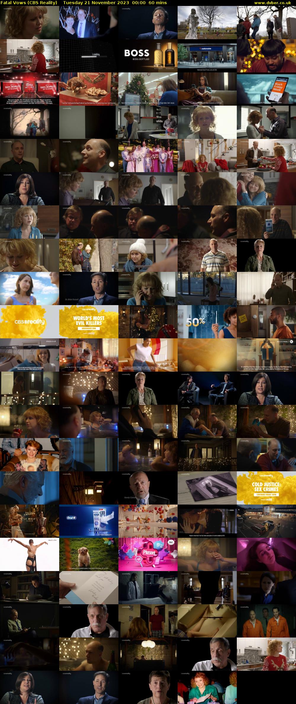 Fatal Vows (CBS Reality) Tuesday 21 November 2023 00:00 - 01:00