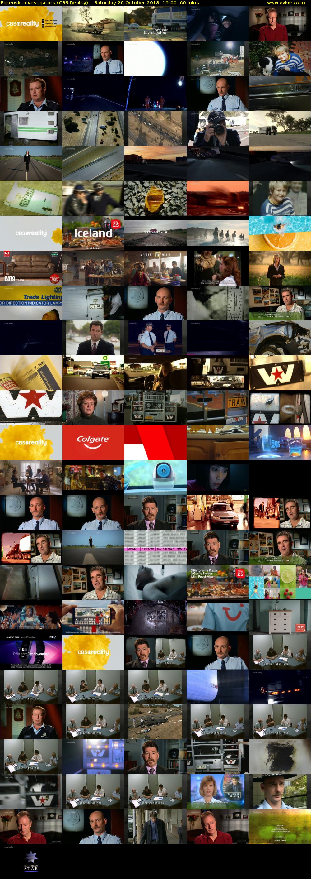 Forensic Investigators (CBS Reality) Saturday 20 October 2018 19:00 - 20:00