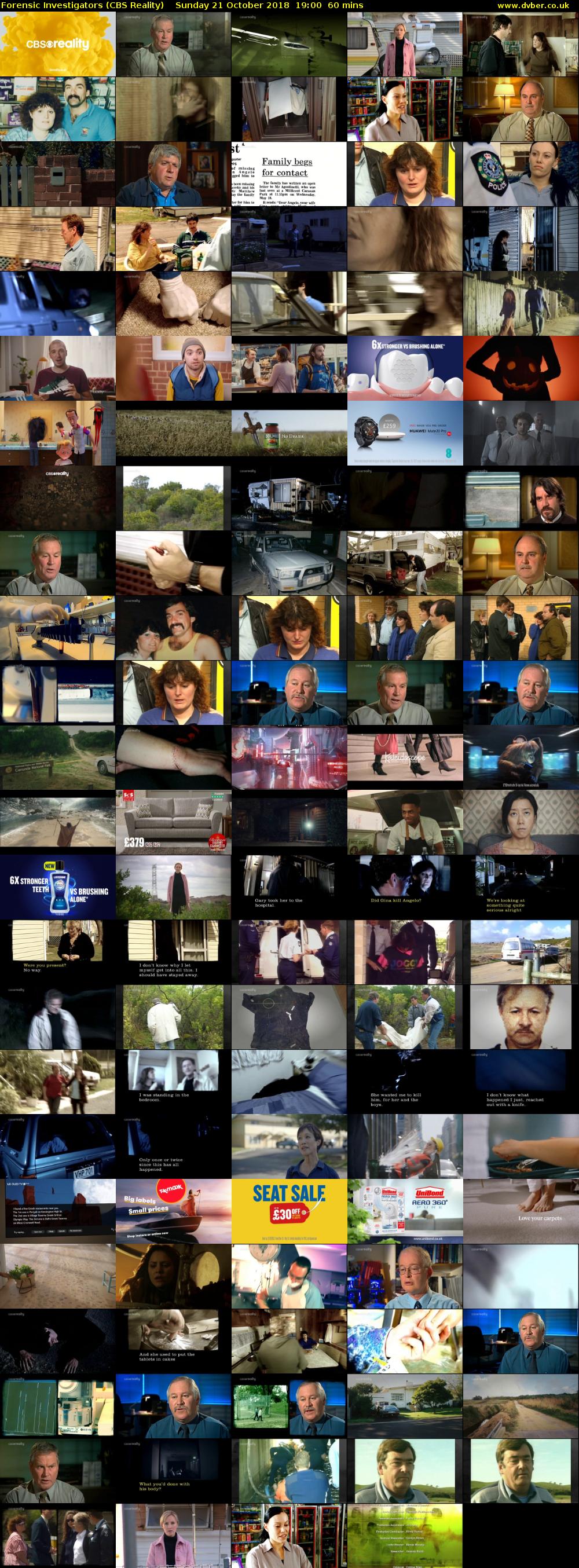 Forensic Investigators (CBS Reality) Sunday 21 October 2018 19:00 - 20:00