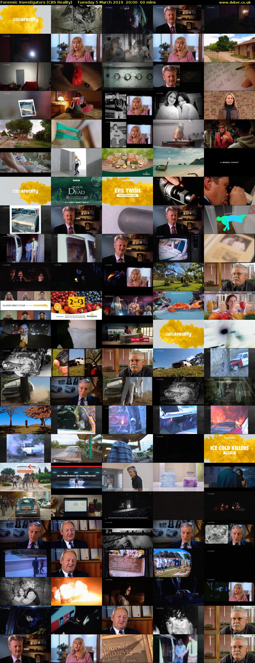 Forensic Investigators (CBS Reality) Tuesday 5 March 2019 20:00 - 21:00