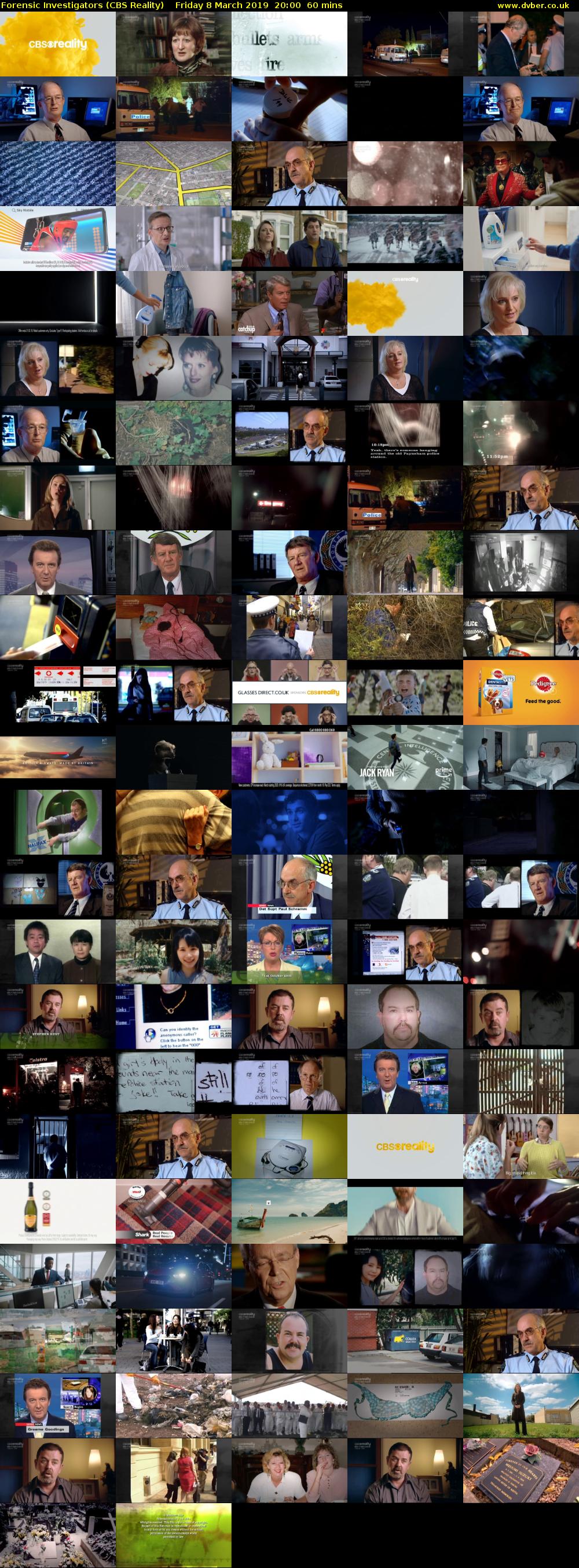 Forensic Investigators (CBS Reality) Friday 8 March 2019 20:00 - 21:00