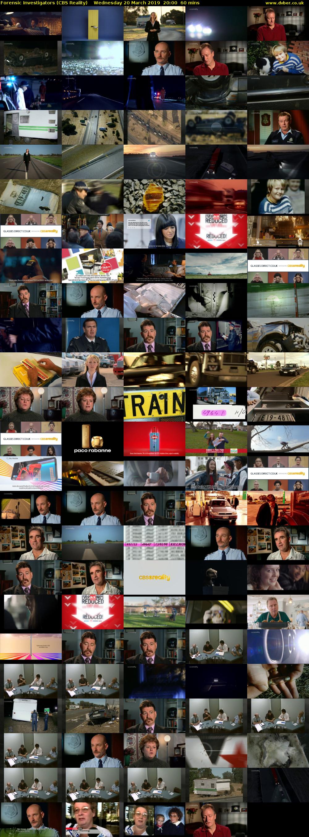 Forensic Investigators (CBS Reality) Wednesday 20 March 2019 20:00 - 21:00