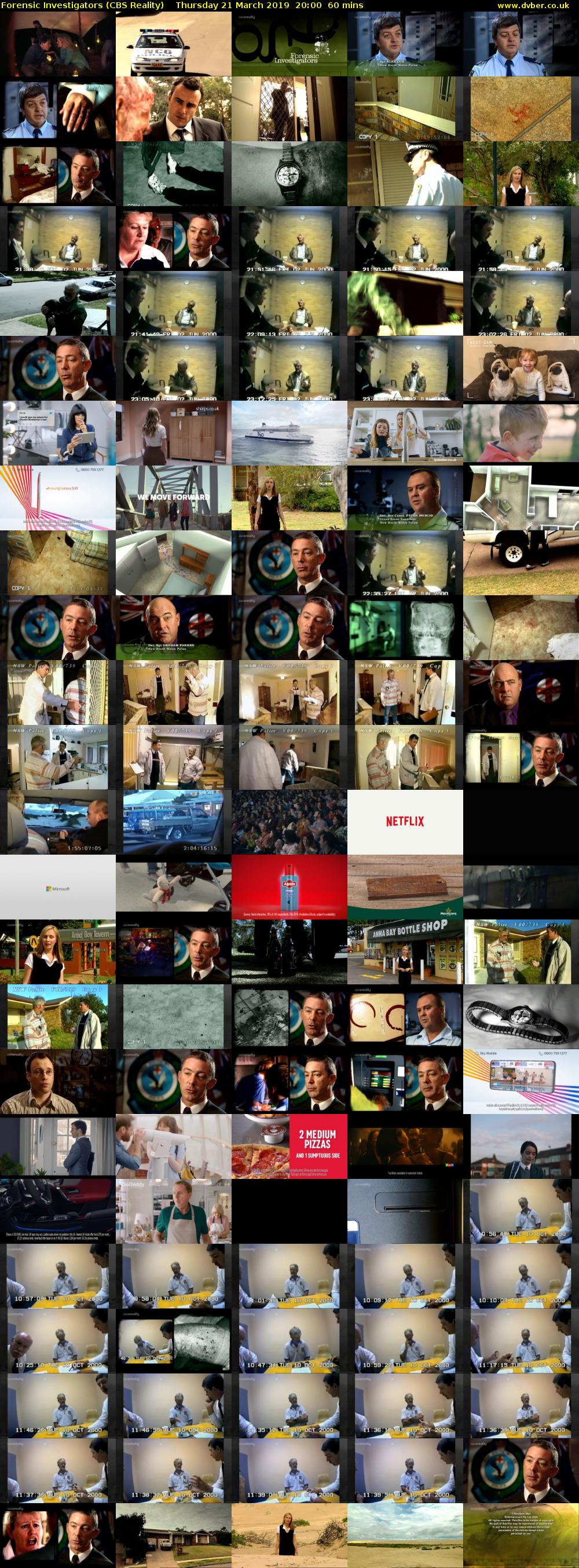 Forensic Investigators (CBS Reality) Thursday 21 March 2019 20:00 - 21:00