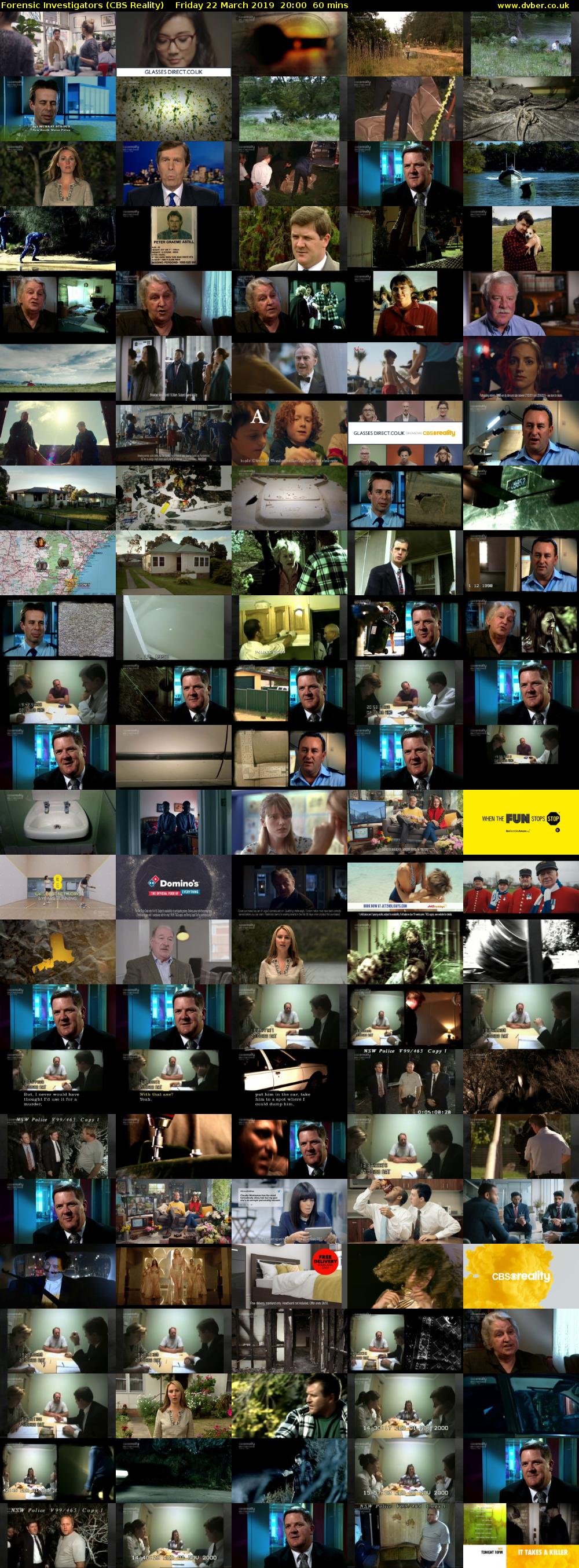Forensic Investigators (CBS Reality) Friday 22 March 2019 20:00 - 21:00