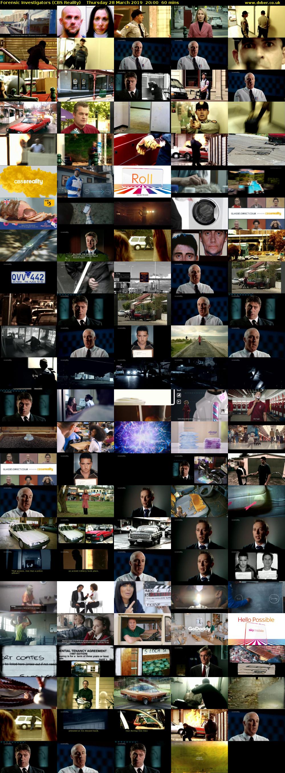 Forensic Investigators (CBS Reality) Thursday 28 March 2019 20:00 - 21:00