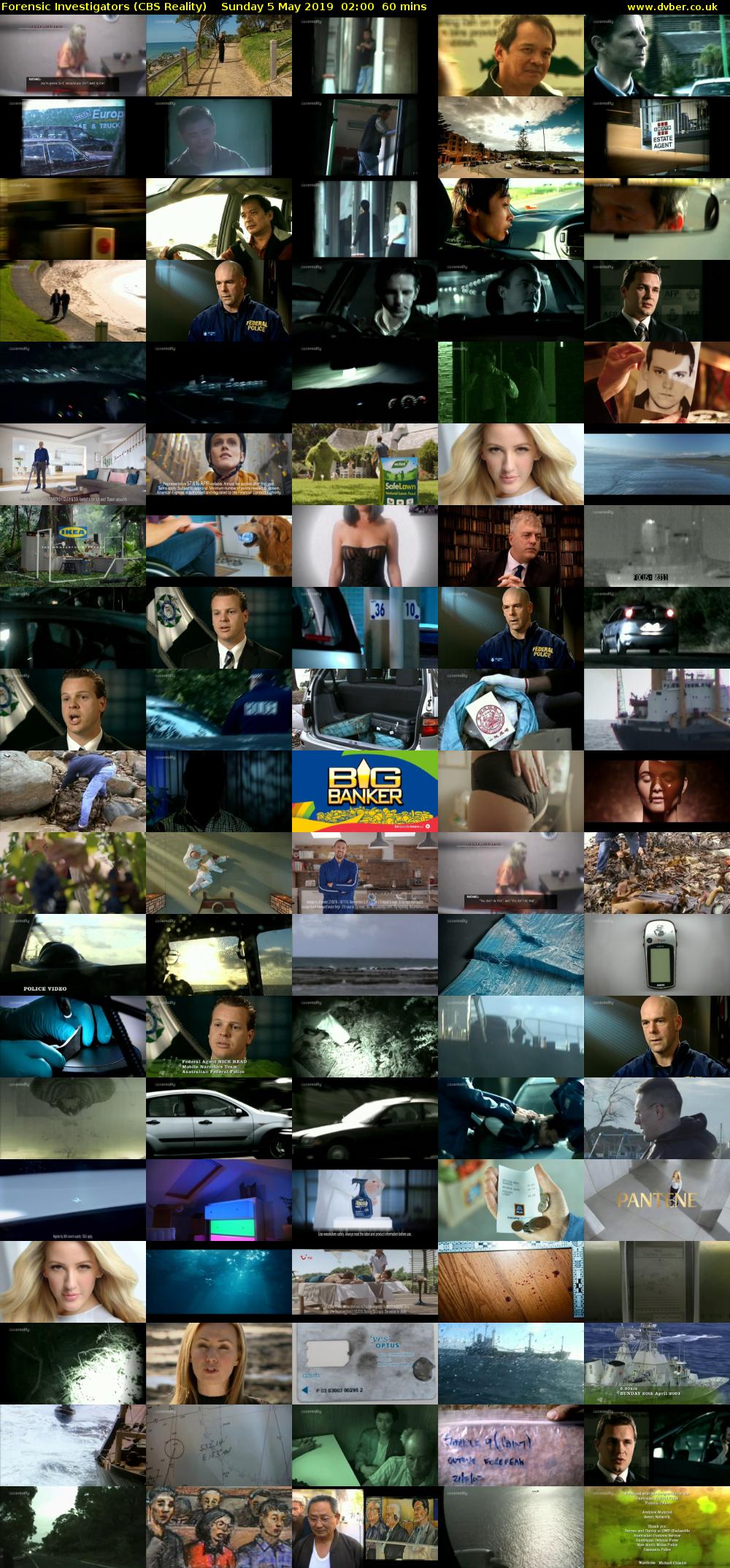 Forensic Investigators (CBS Reality) Sunday 5 May 2019 02:00 - 03:00