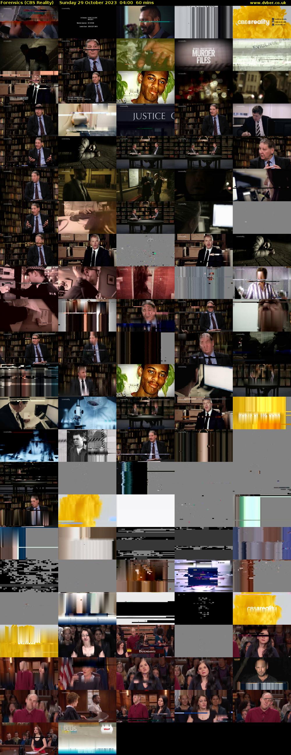 Forensics (CBS Reality) Sunday 29 October 2023 04:00 - 05:00