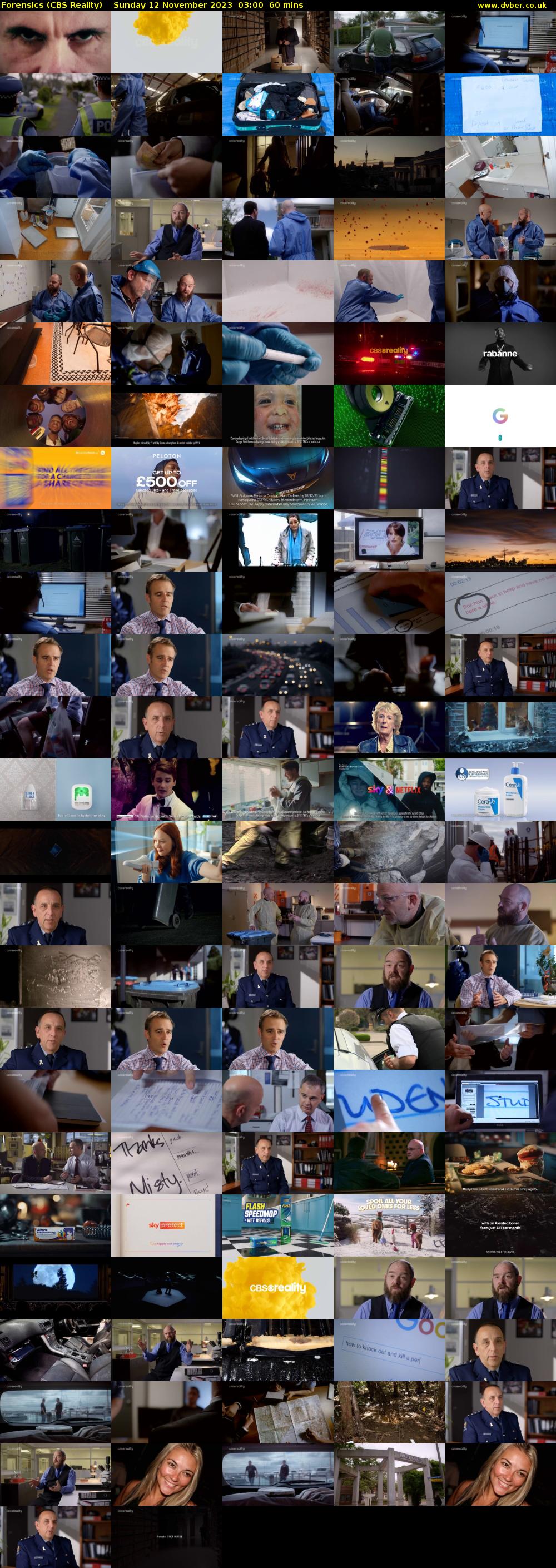 Forensics (CBS Reality) Sunday 12 November 2023 03:00 - 04:00