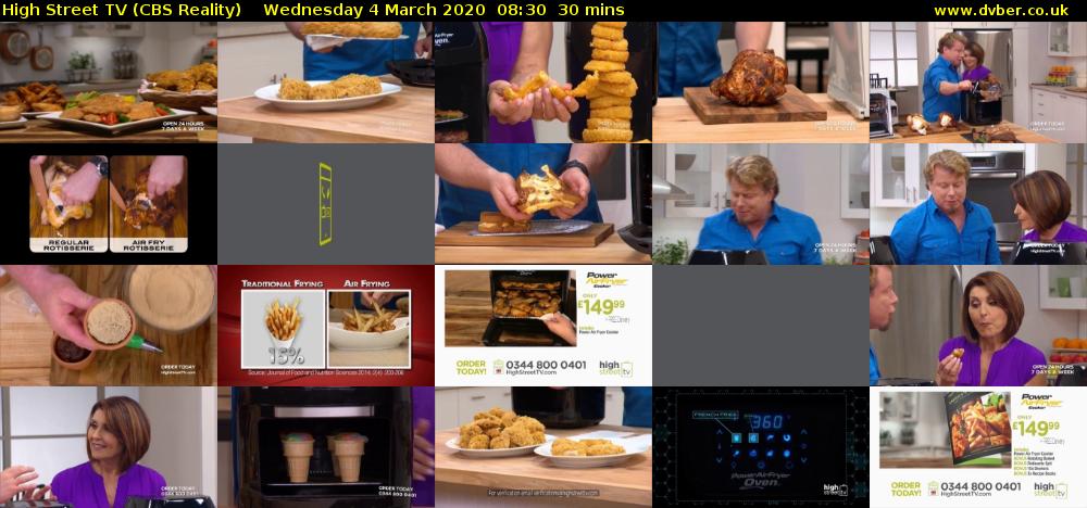 High Street TV (CBS Reality) Wednesday 4 March 2020 08:30 - 09:00