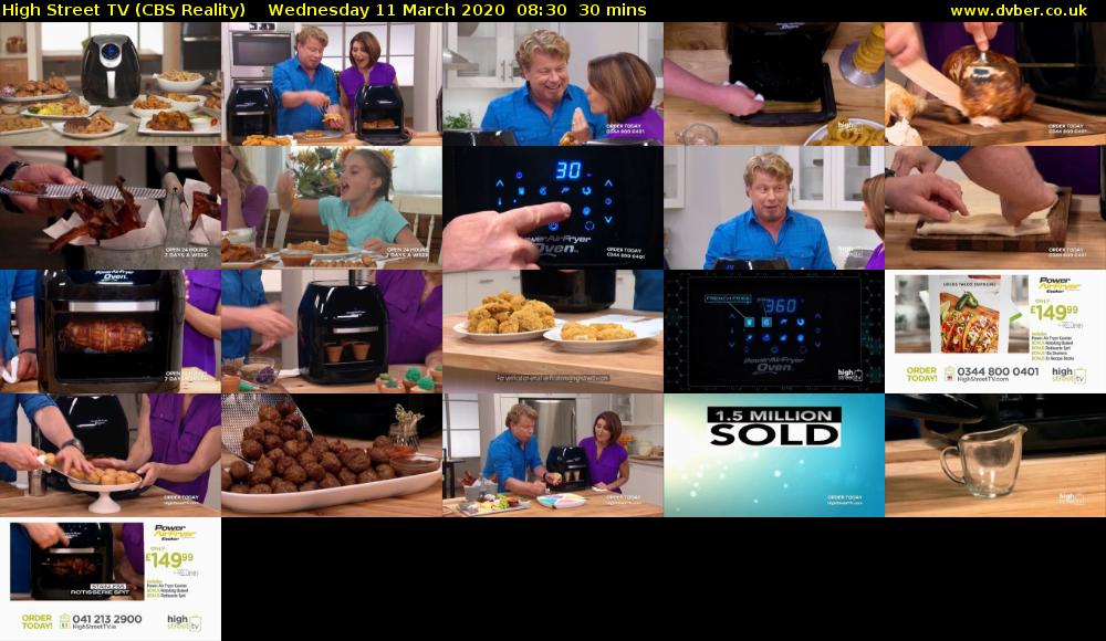 High Street TV (CBS Reality) Wednesday 11 March 2020 08:30 - 09:00