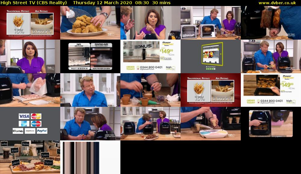 High Street TV (CBS Reality) Thursday 12 March 2020 08:30 - 09:00