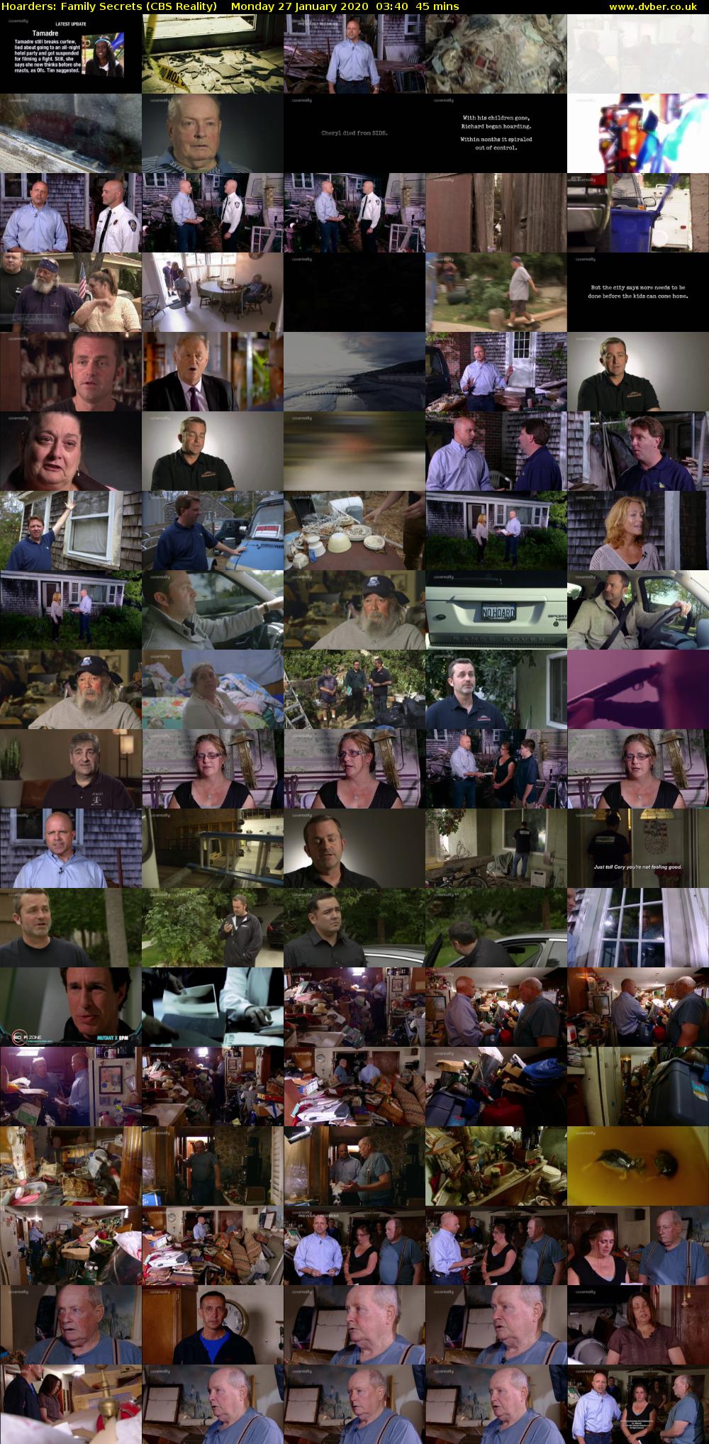 Hoarders: Family Secrets (CBS Reality) Monday 27 January 2020 03:40 - 04:25