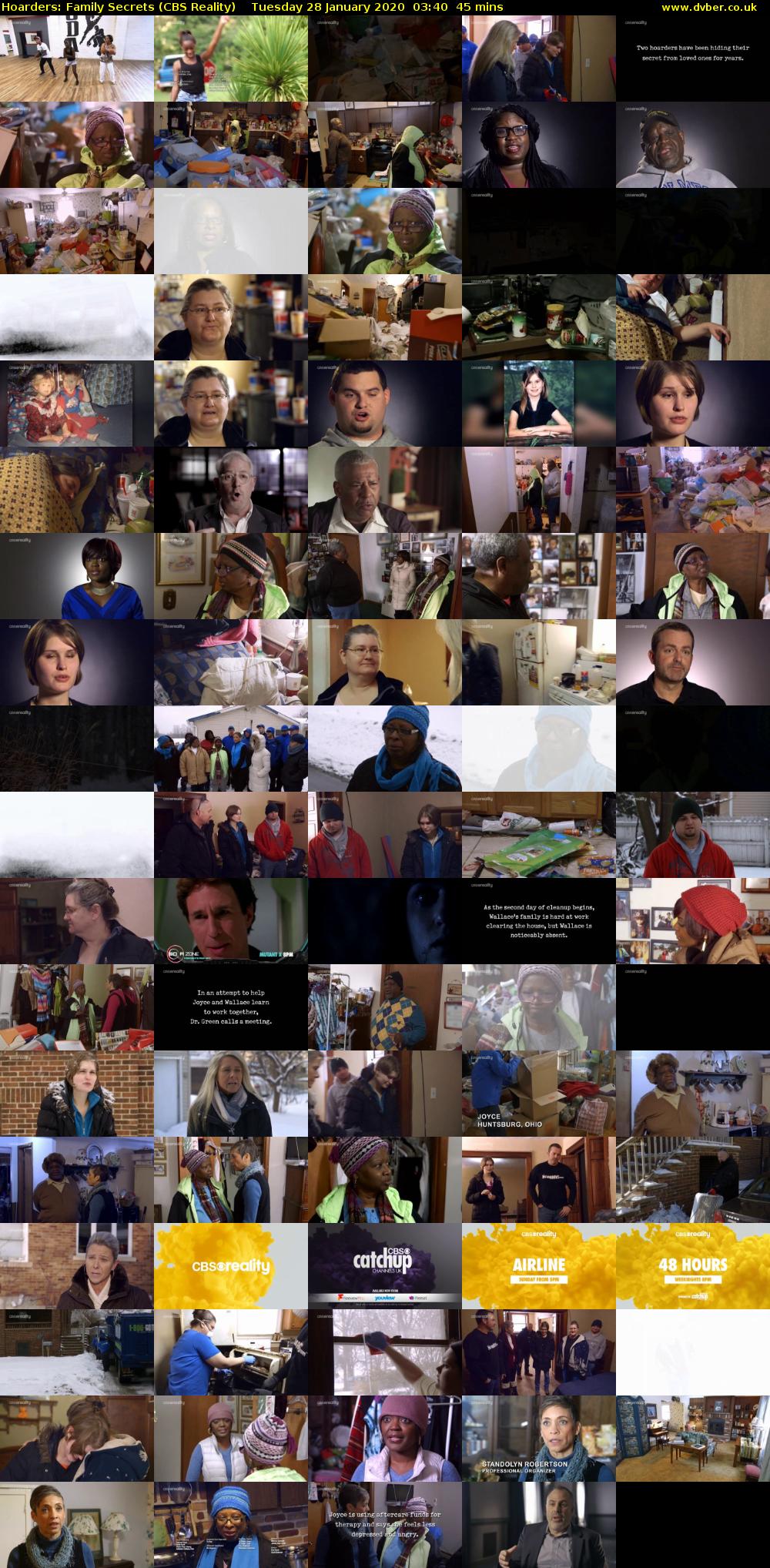 Hoarders: Family Secrets (CBS Reality) Tuesday 28 January 2020 03:40 - 04:25