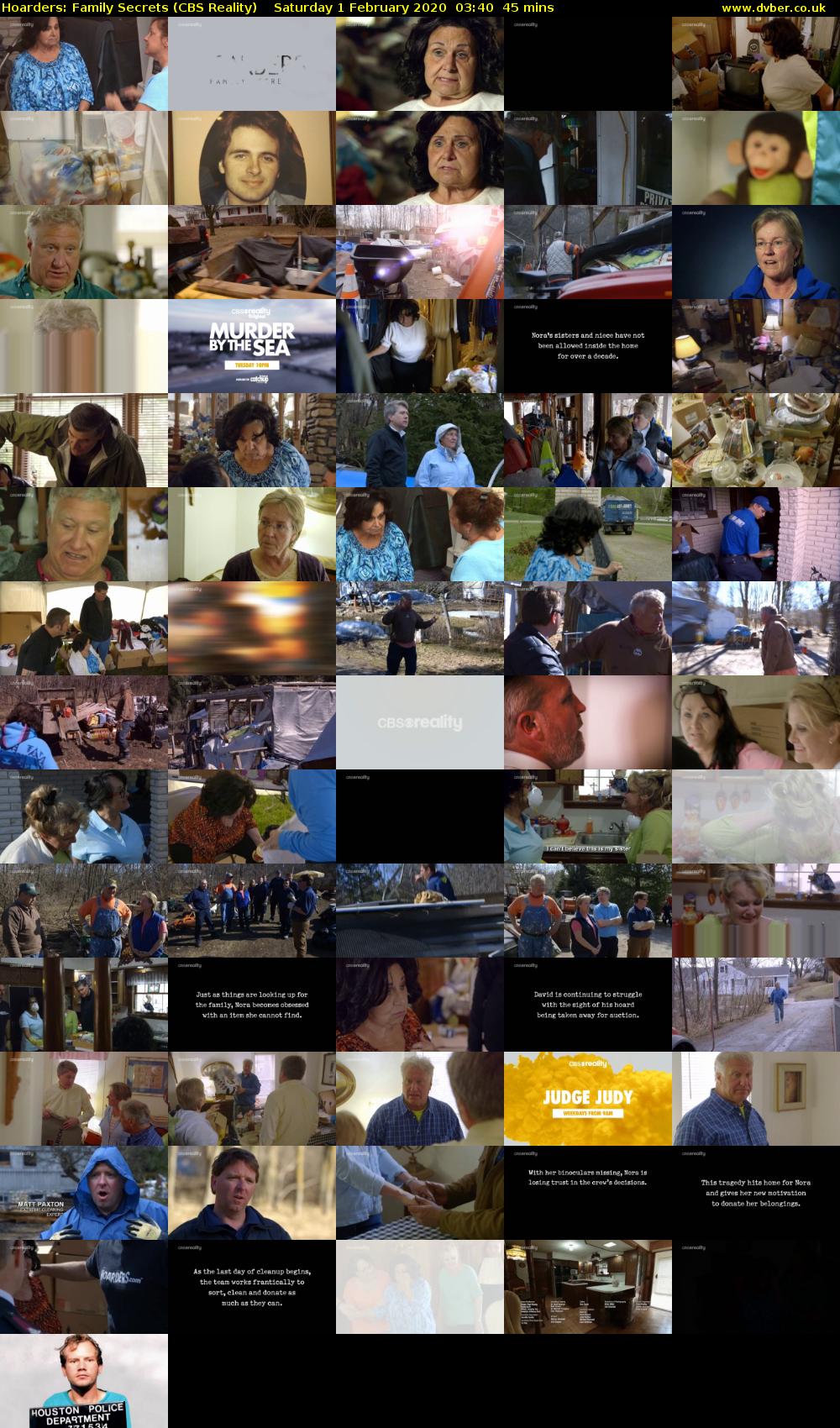 Hoarders: Family Secrets (CBS Reality) Saturday 1 February 2020 03:40 - 04:25